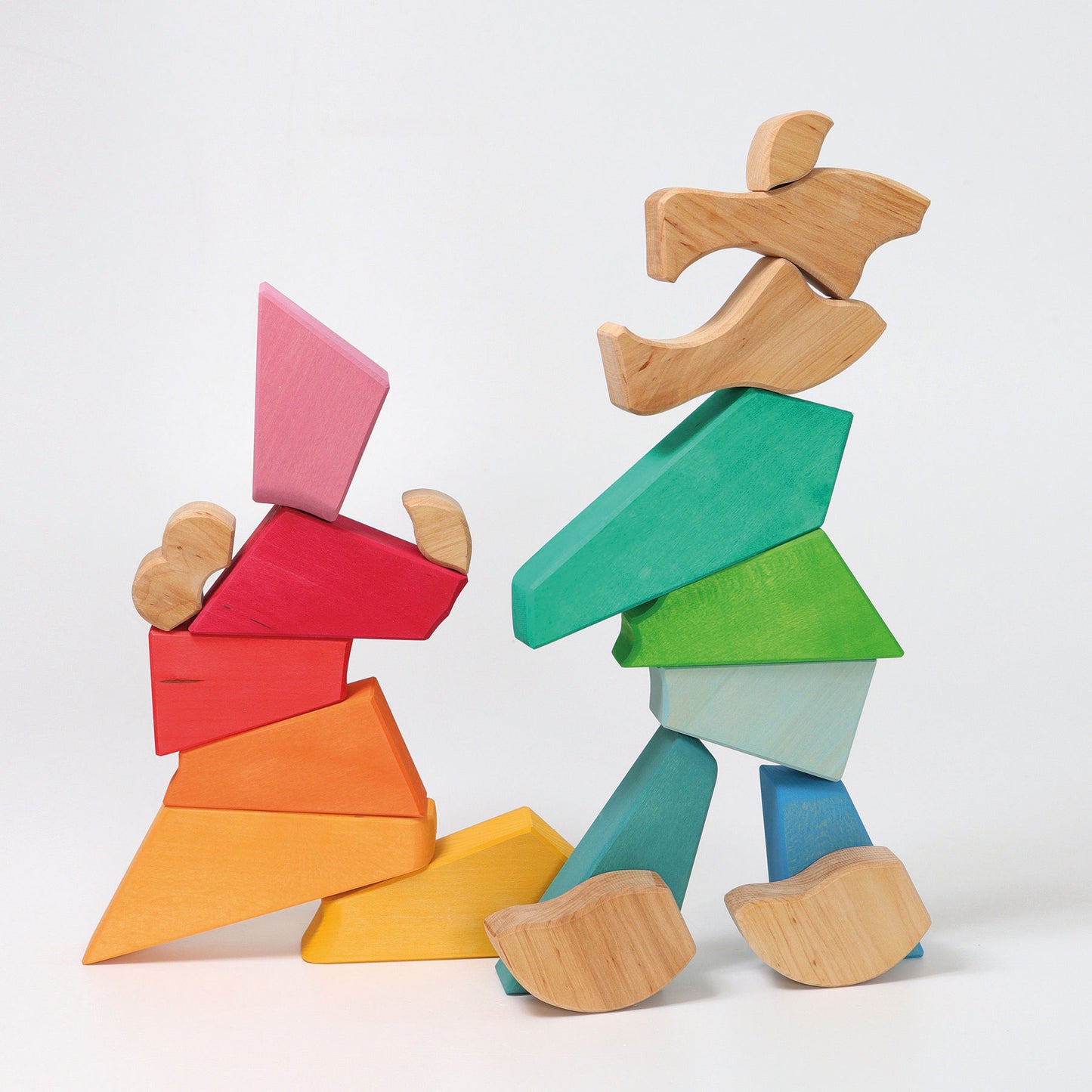 Grimm's wooden building set- Rainbow lion