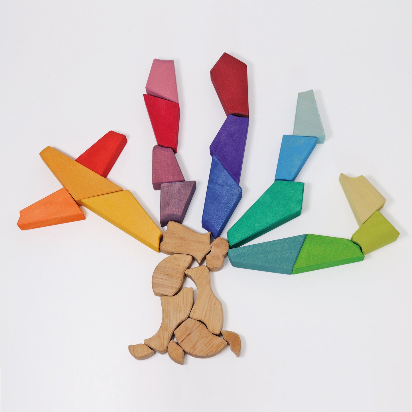 Grimm's wooden building set- Rainbow lion
