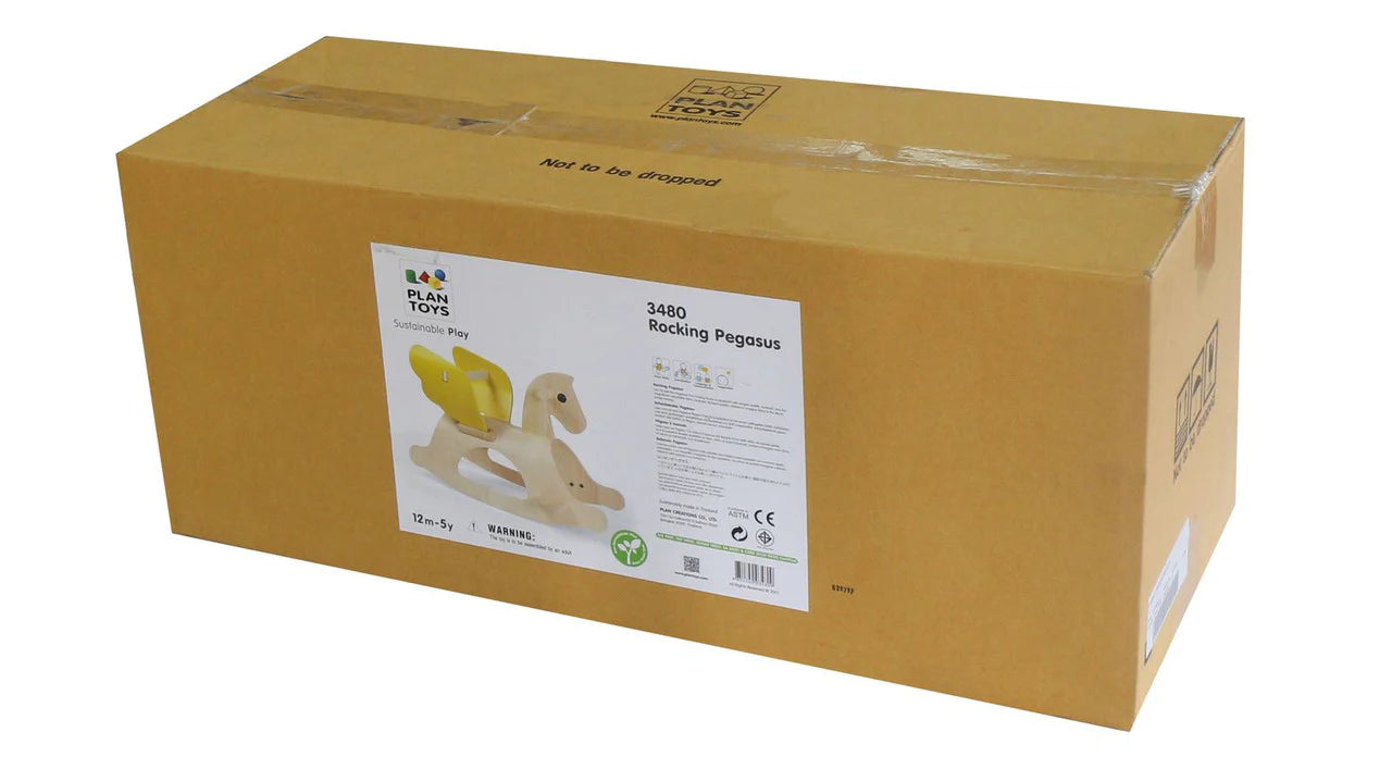 Wooden rocking horse-Pegasus