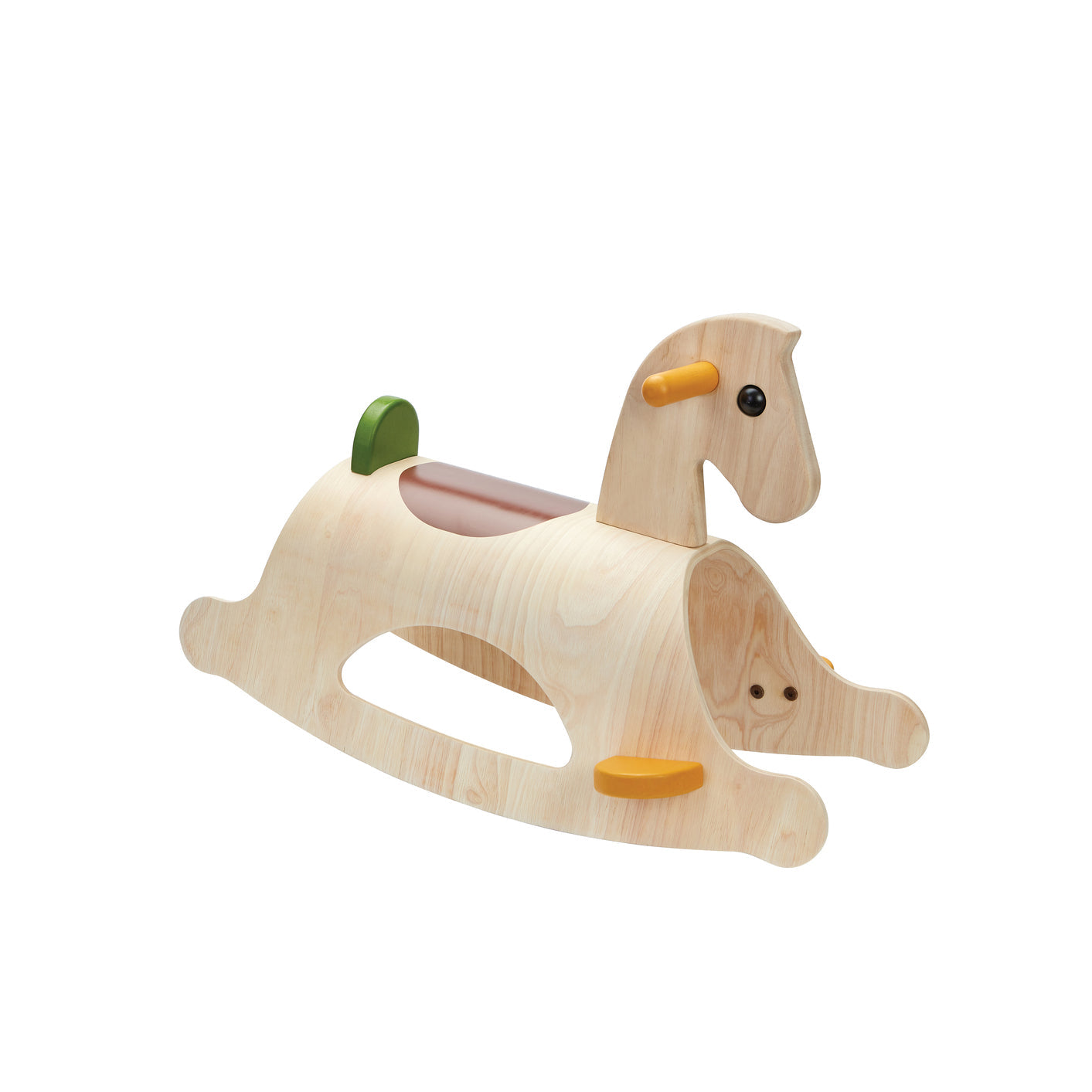 Palomino wooden kids rocking horse