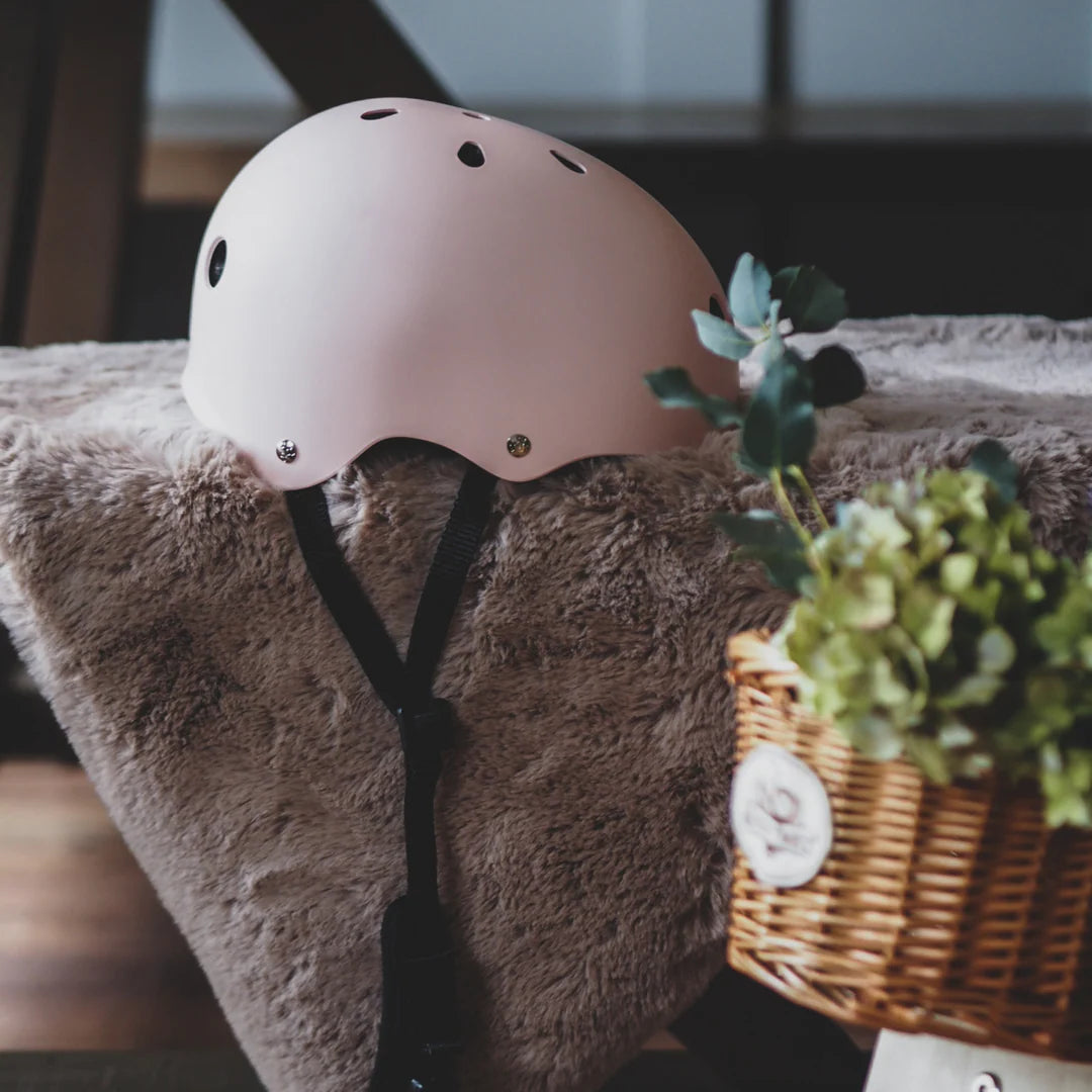 Adjustable kids bike helmet-Matte Rose