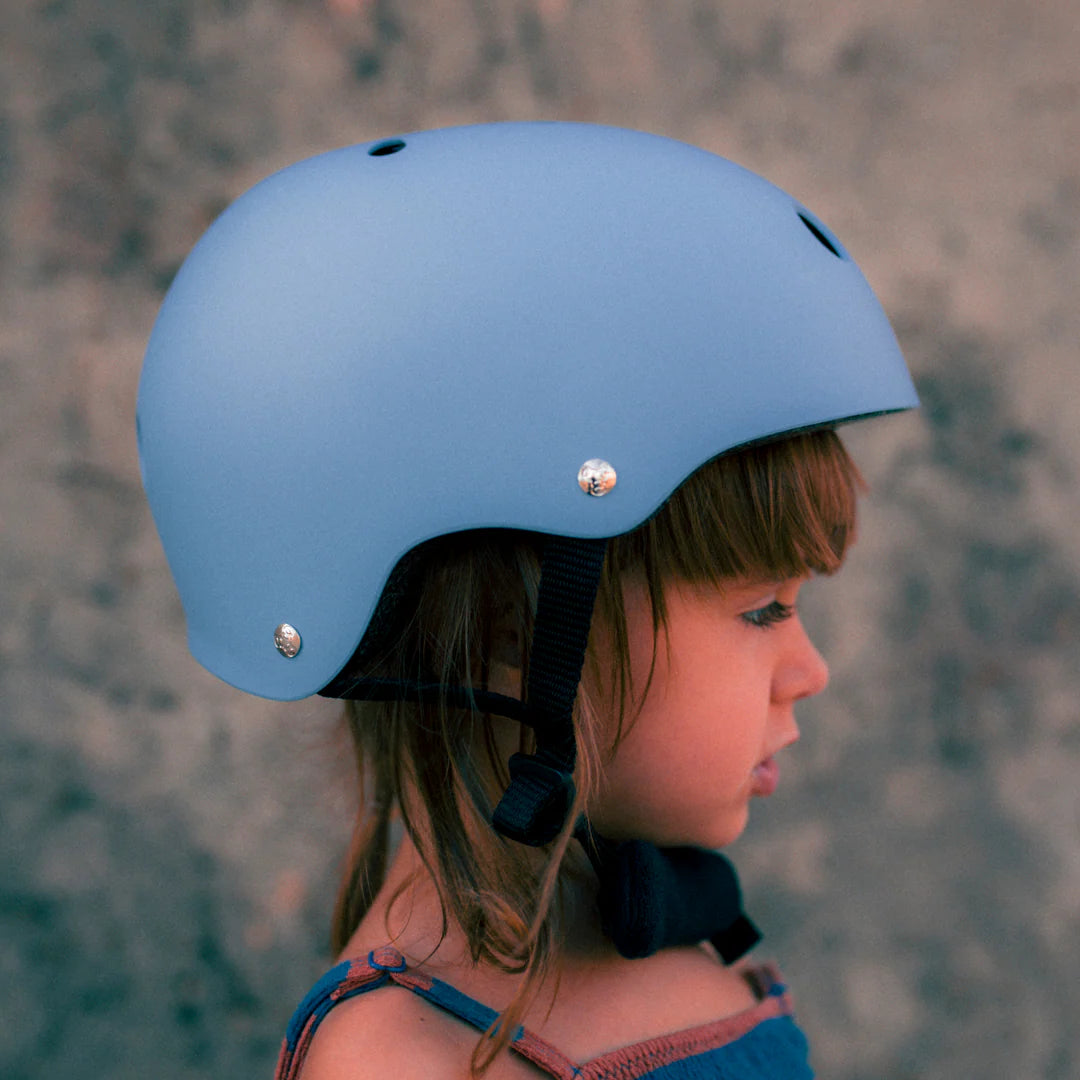 Adjustable kids bike helmet-Matte Slate Blue