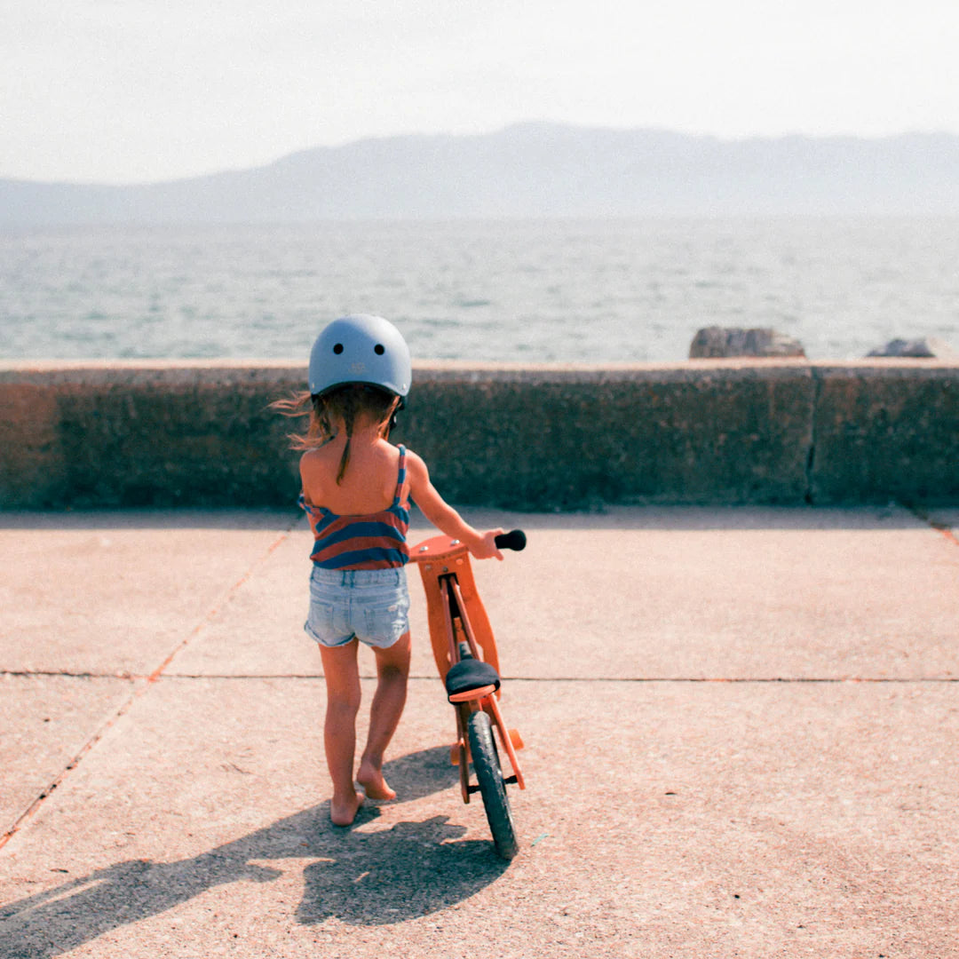 Adjustable kids bike helmet-Matte Slate Blue