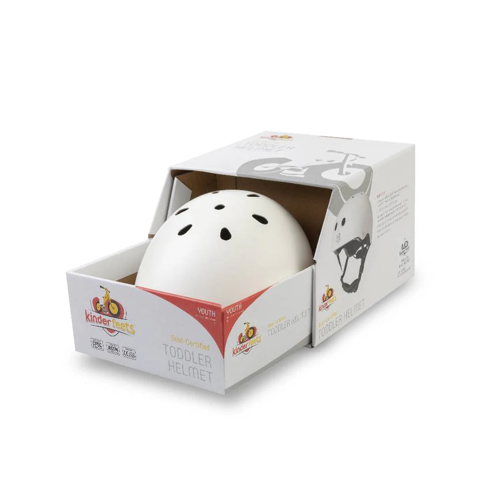 Adjustable kids bike helmet-Matte White