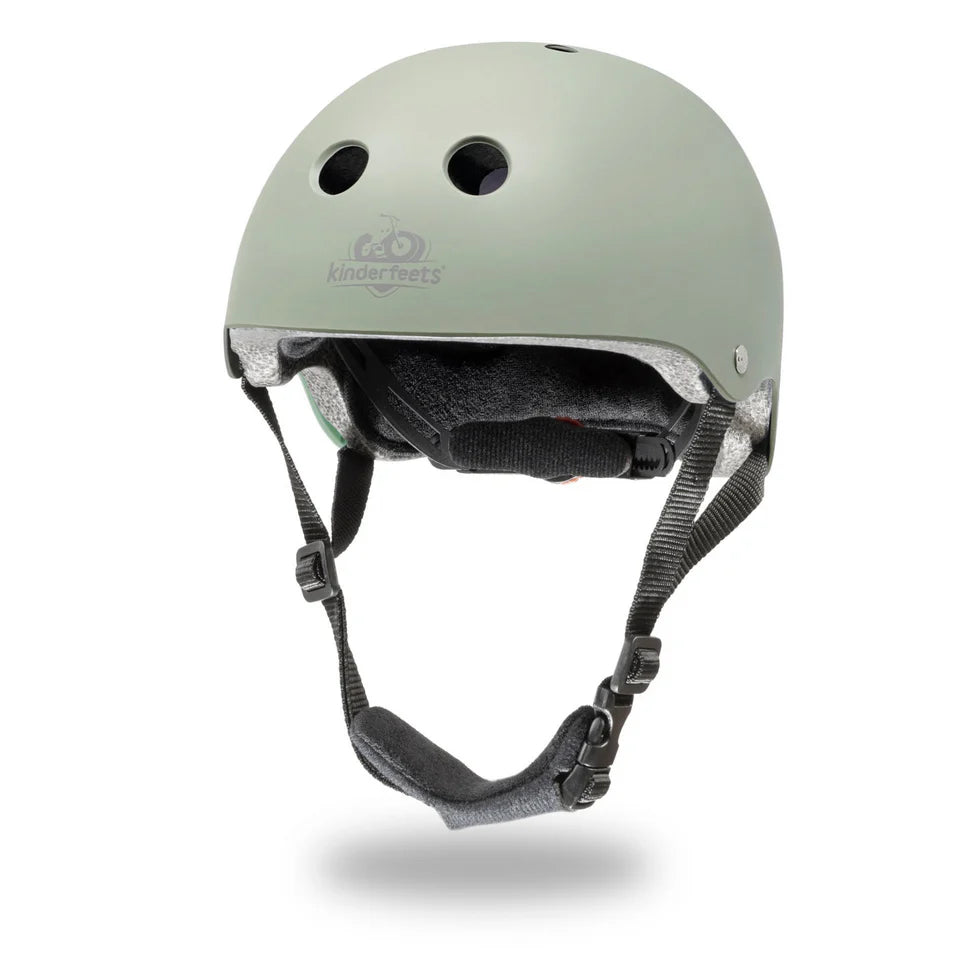 Adjustable kids bike helmet-Matte Silver Sage