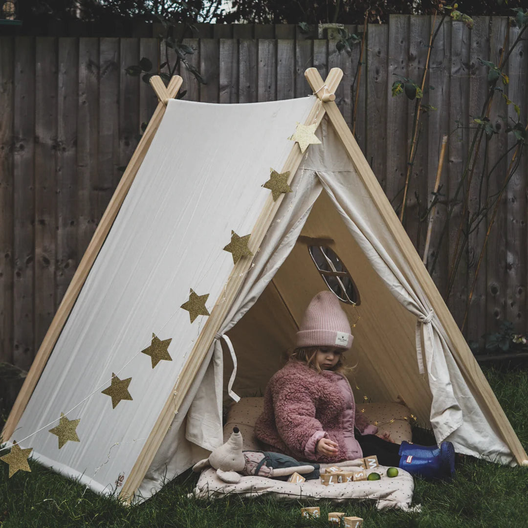 Organic cotton kids play tent-White