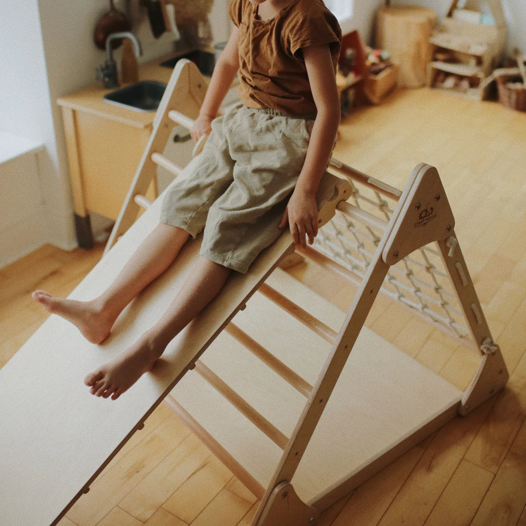 Wooden pikler duo ramp & slide