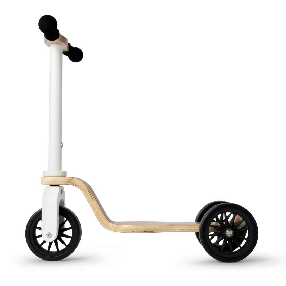 Kinder wooden kids scooter-White