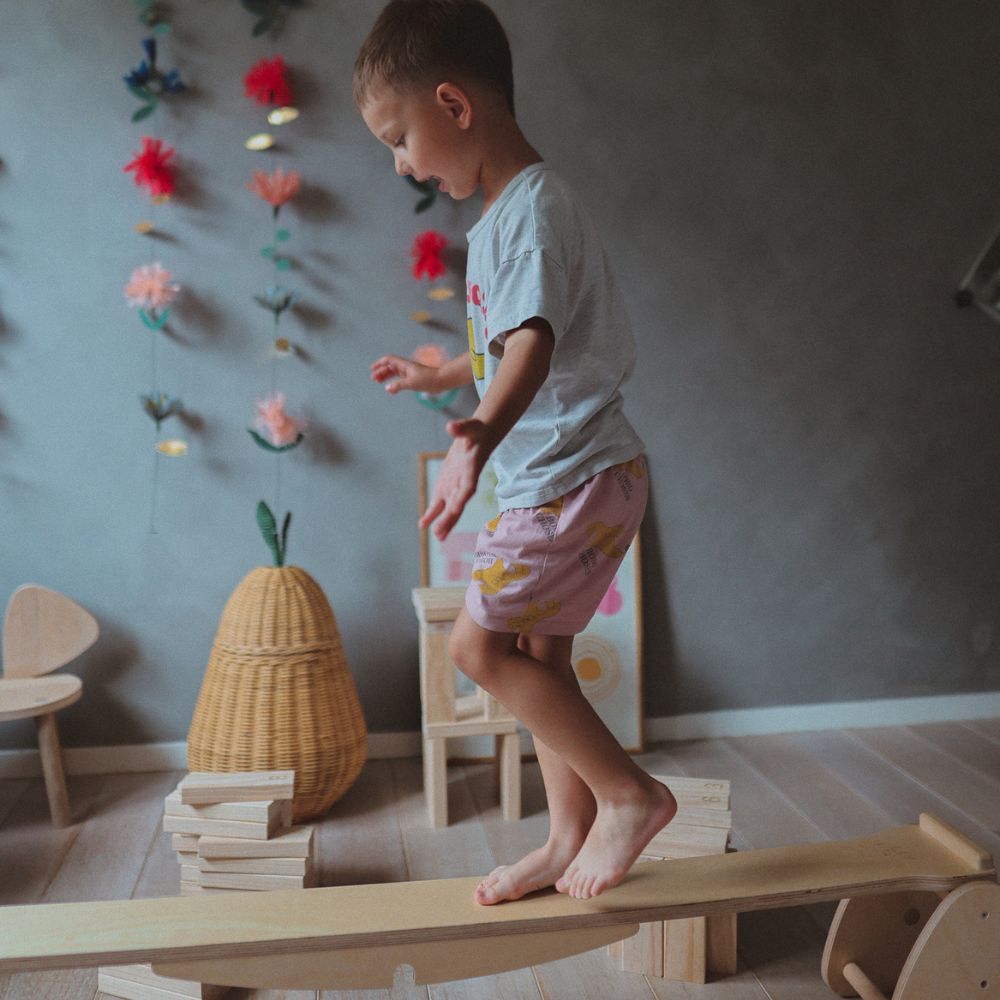 Pikler wooden balance beam