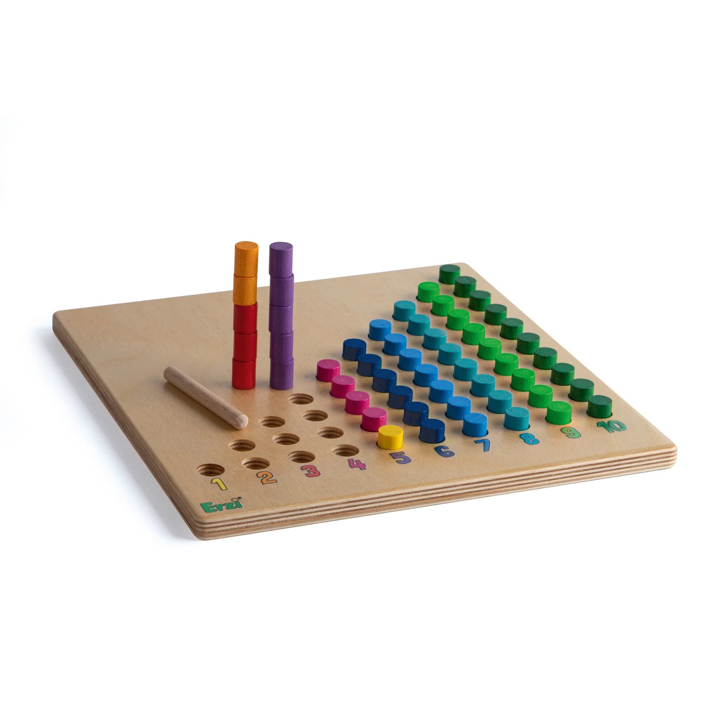 Wooden counting board educational game