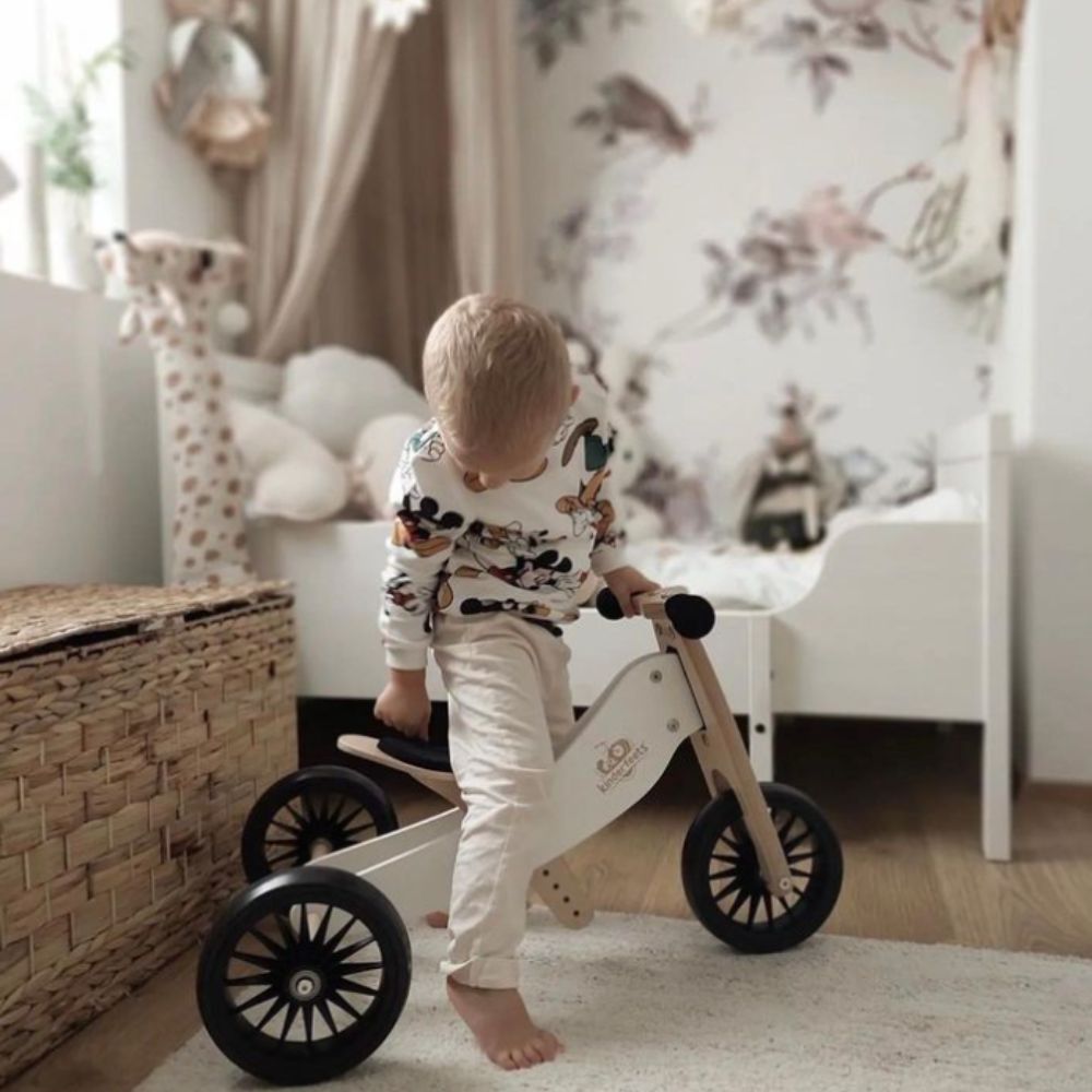 2-IN-1 TINY TOT TRICYCLE & BALANCE BIKE - CREAM