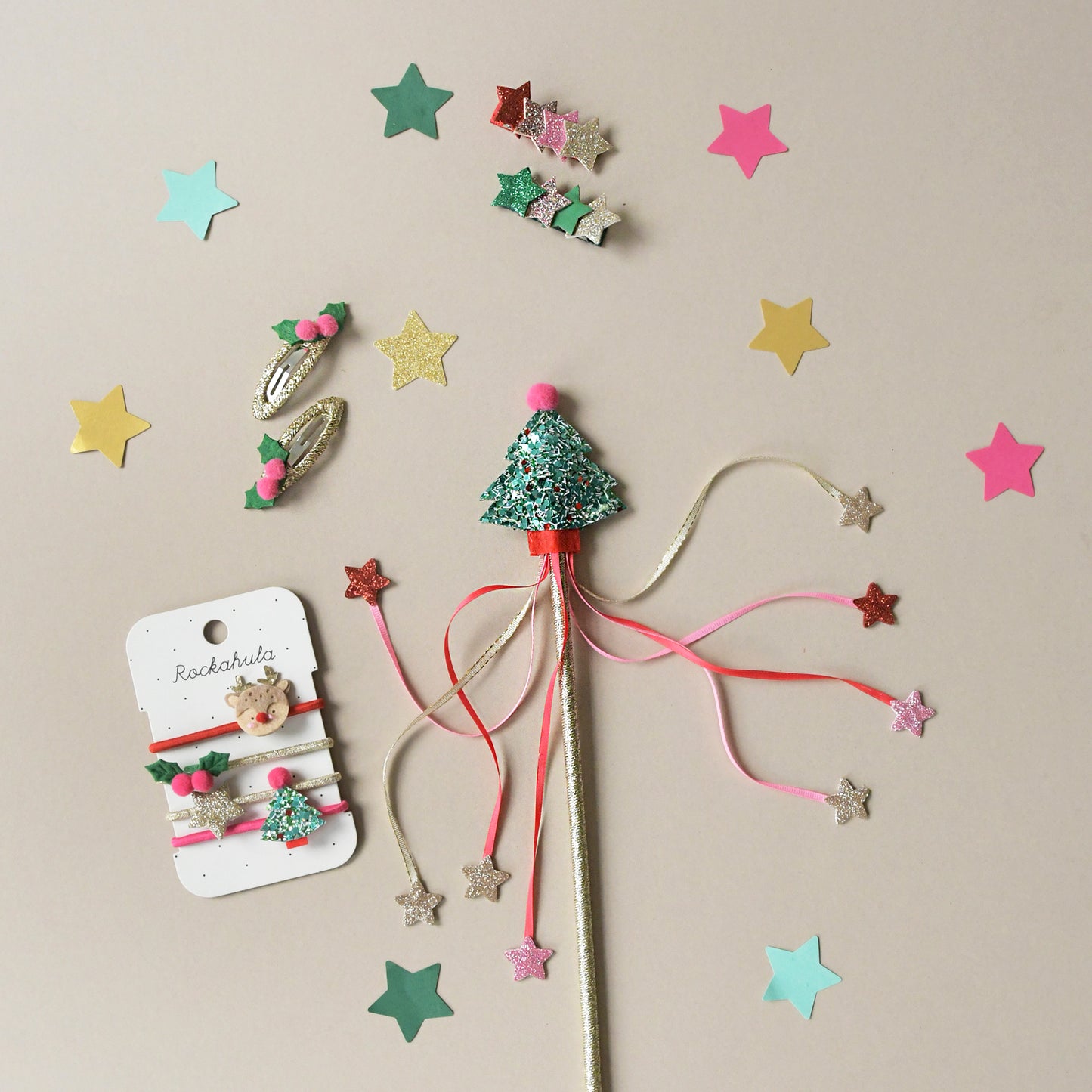 Festive Christmas ponies hair ties