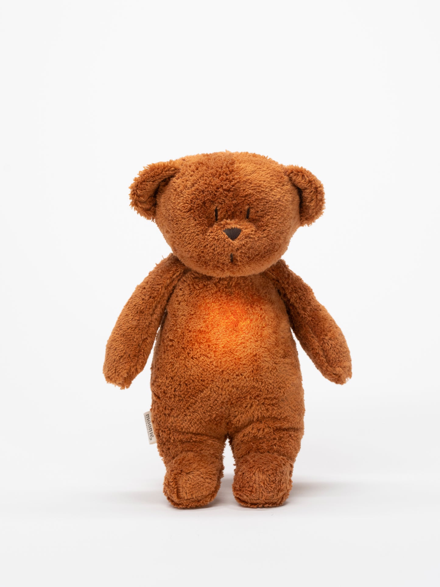 Organic humming bear soft toy and lamp - Caramel