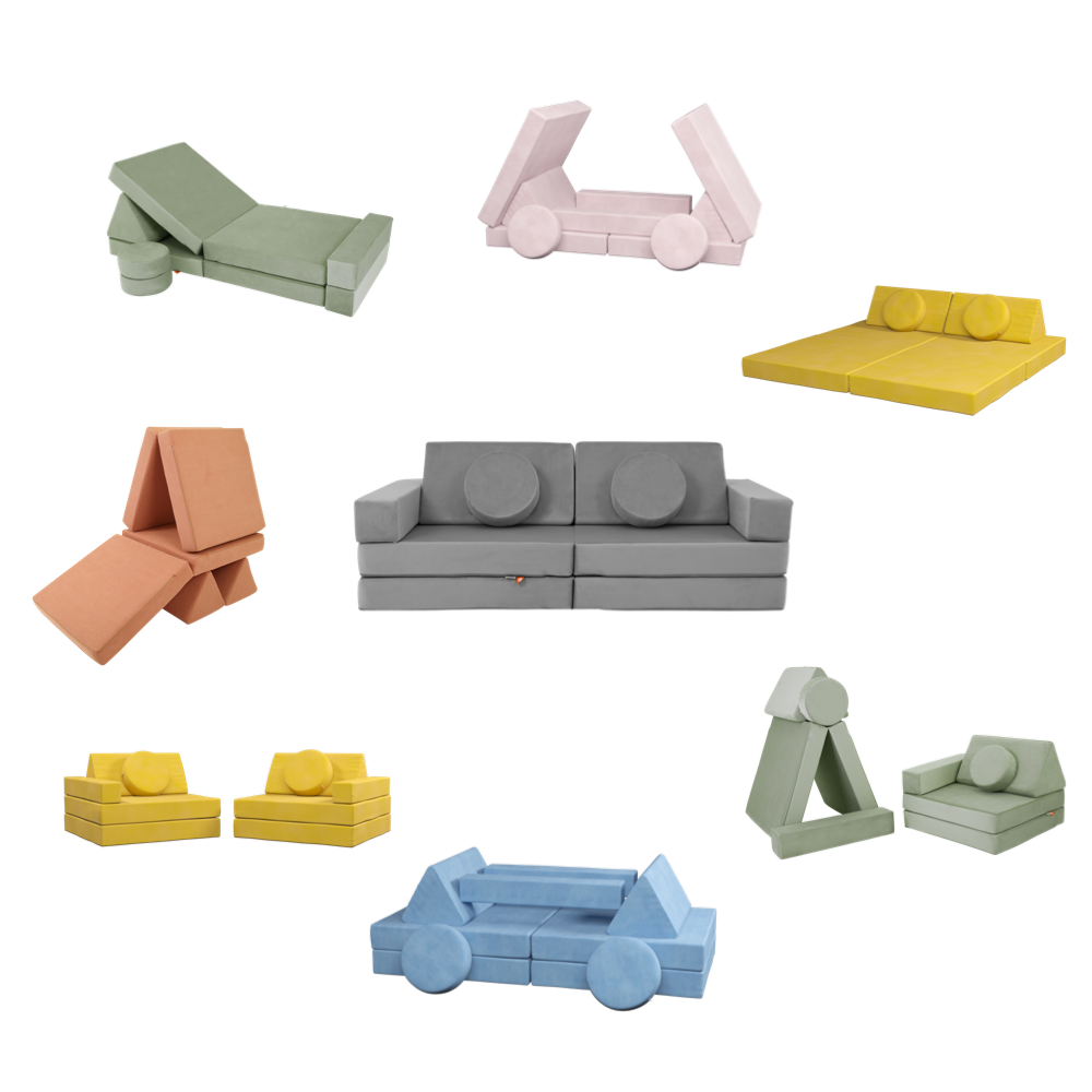 Play sofa circle bundle-Sage Green