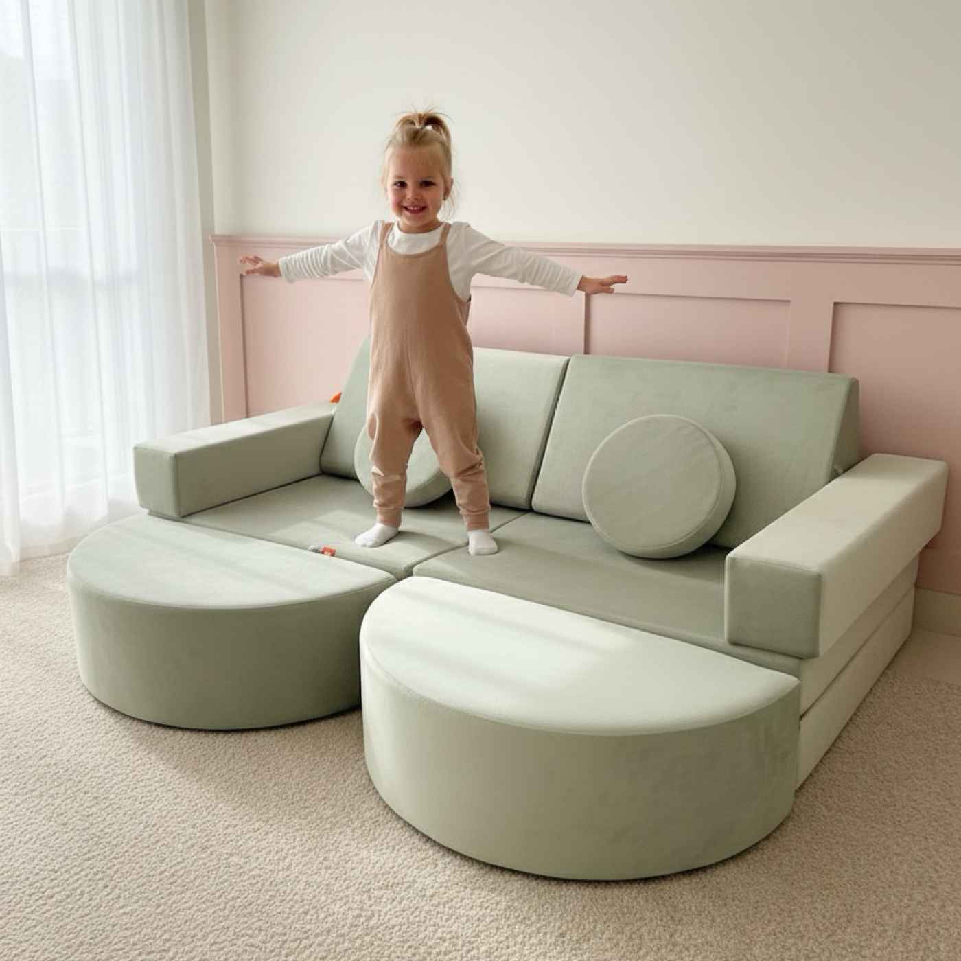 Play sofa double arch bundle- Sage