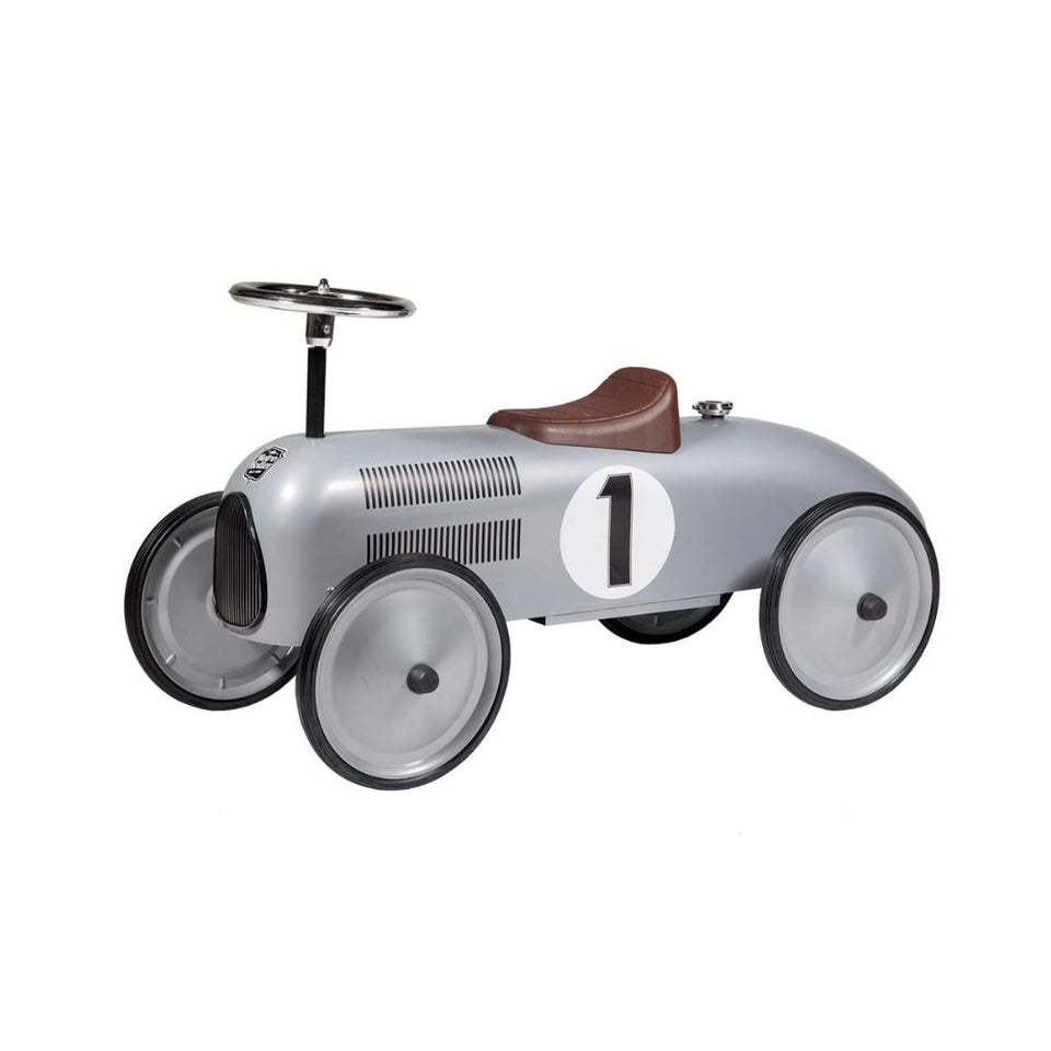 Retro roller ride-on Jean silver car