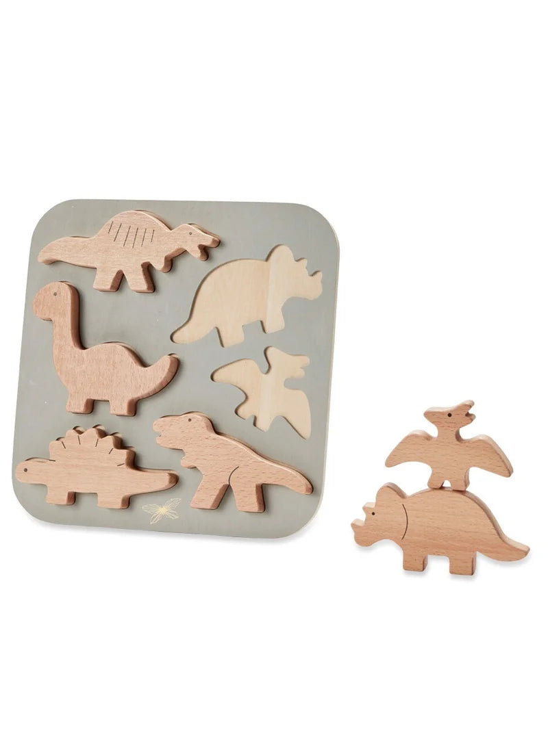 Wooden dinosaur puzzle