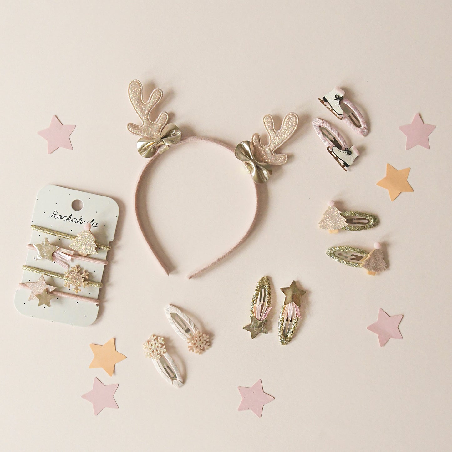 Frosted shimmer reindeer headband