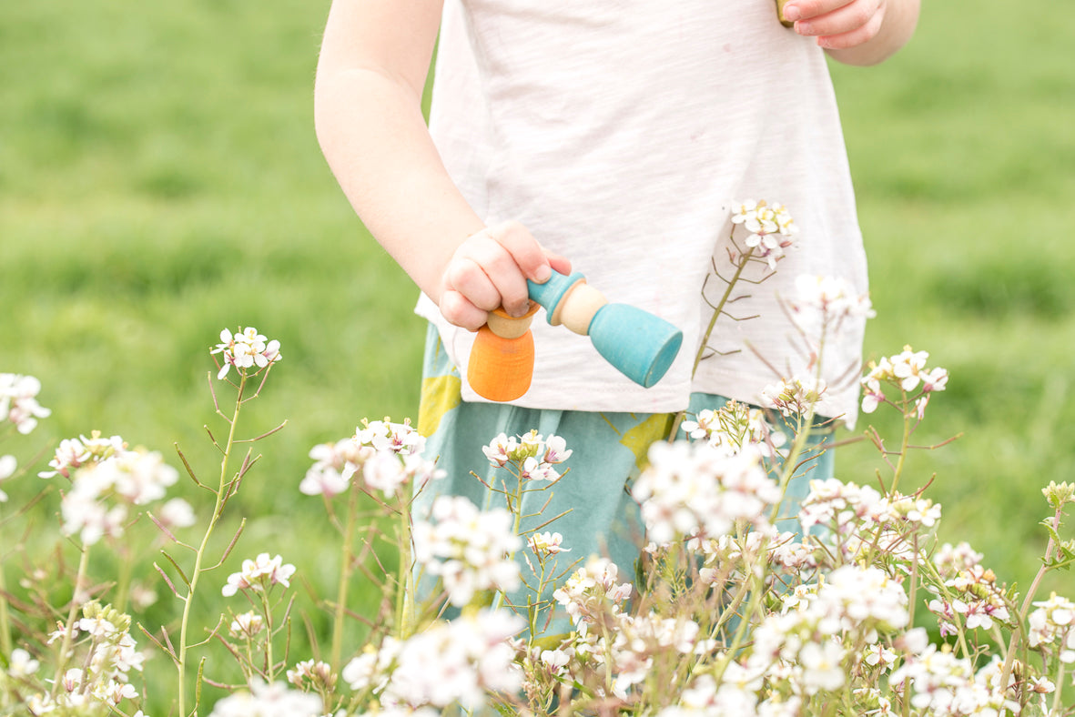 Wooden Wizards play set (12 Nins with hat)