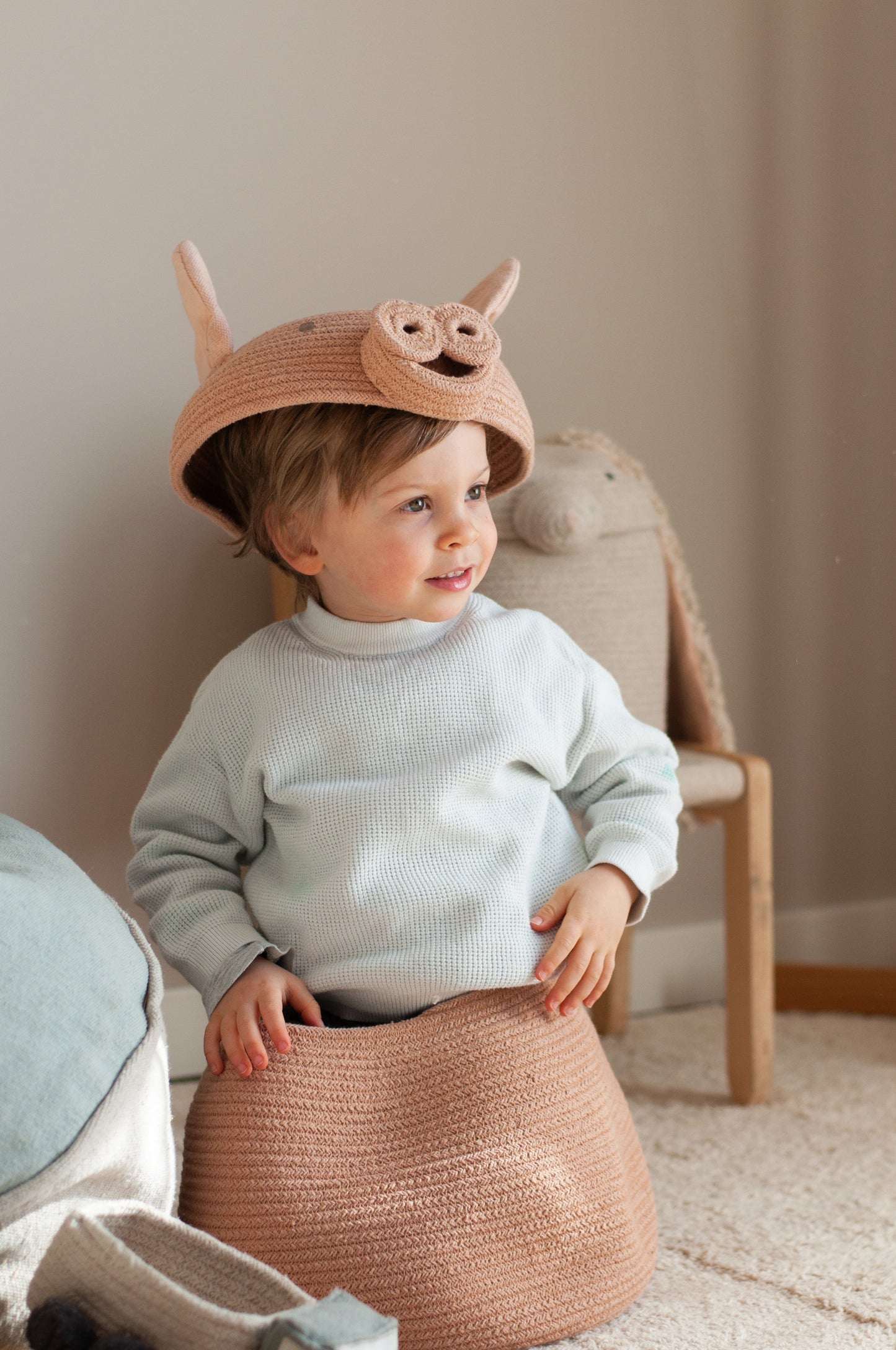 Peggy the Pig-Storage basket