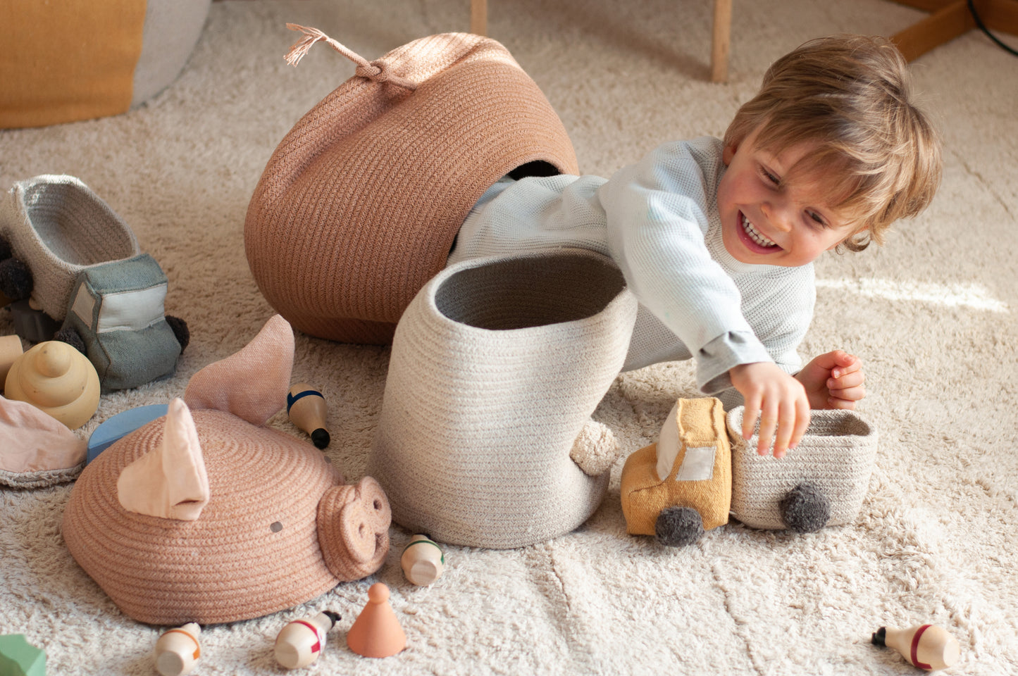 Peggy the Pig-Storage basket