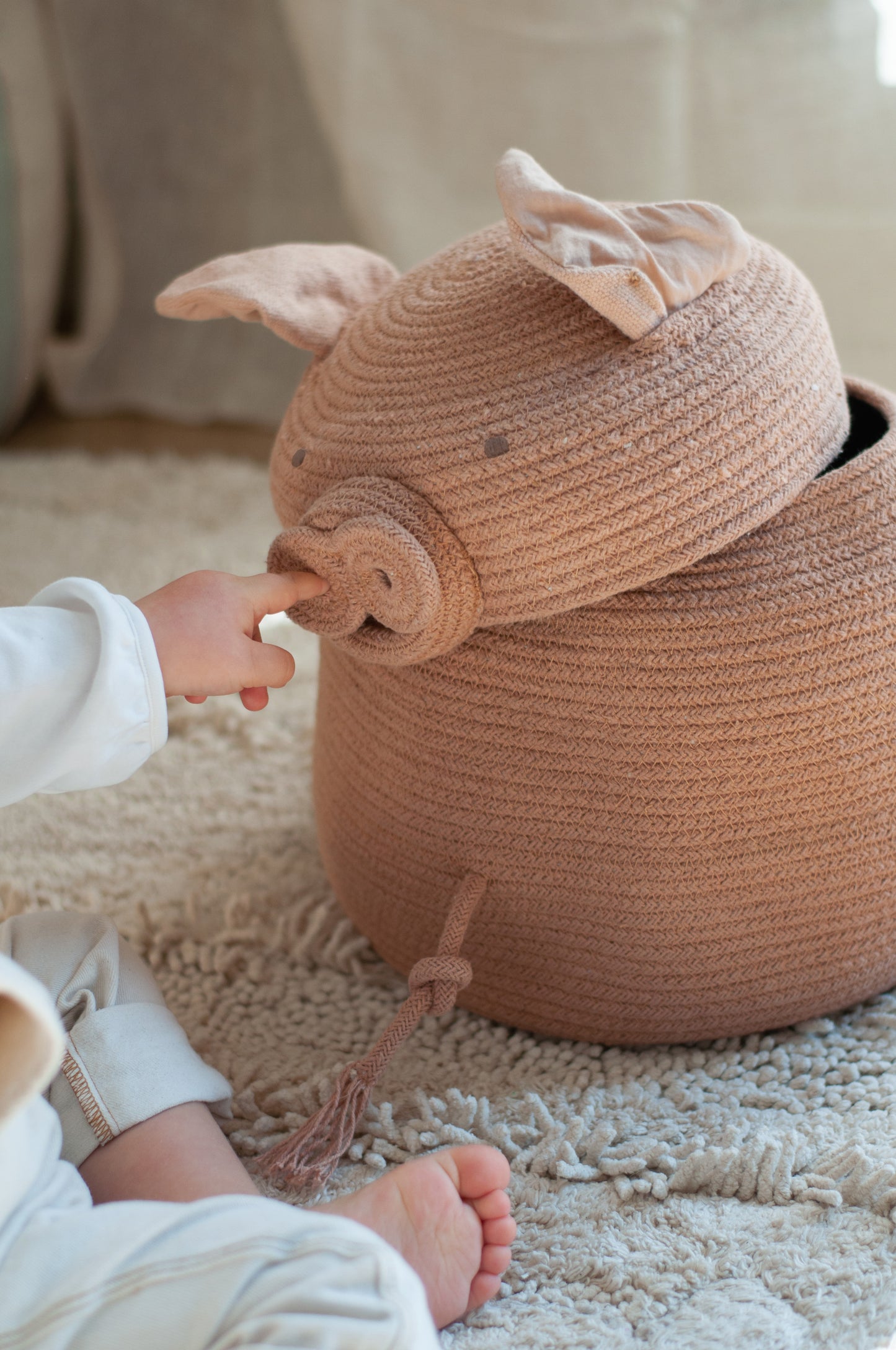 Peggy the Pig-Storage basket