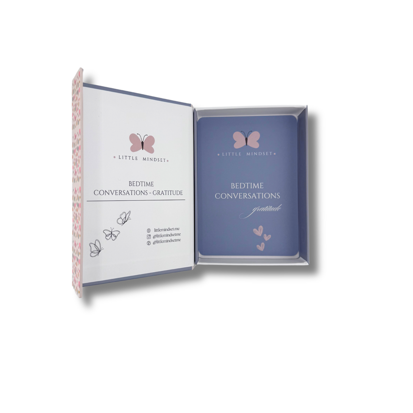 Bedtime Conversations & Gratitude flashcards set