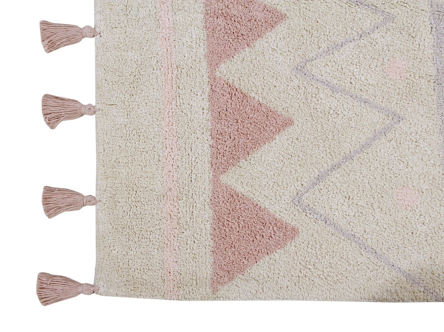 Aztec washable kids rug- Vintage Nude