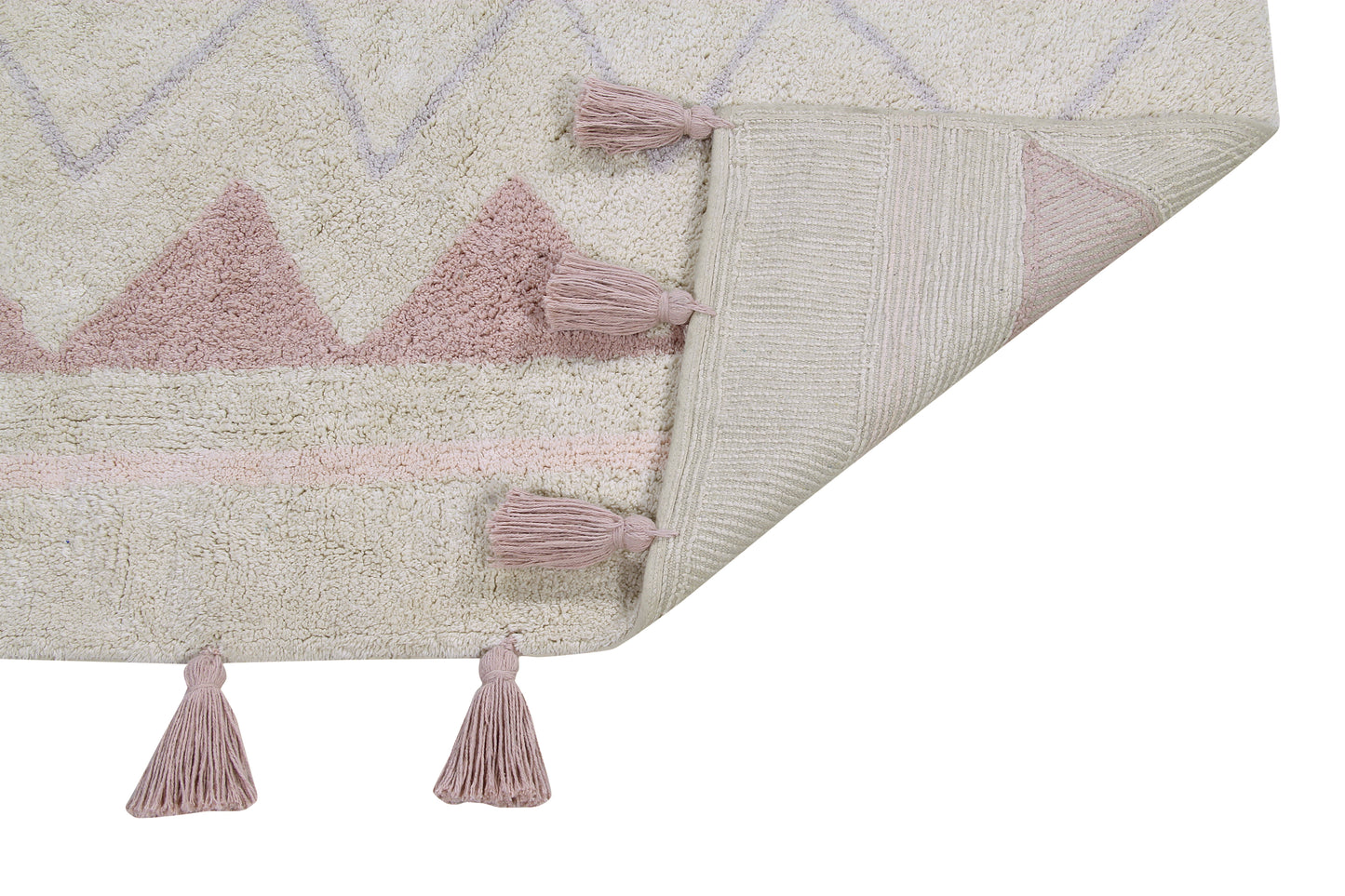 Aztec washable kids rug- Vintage Nude