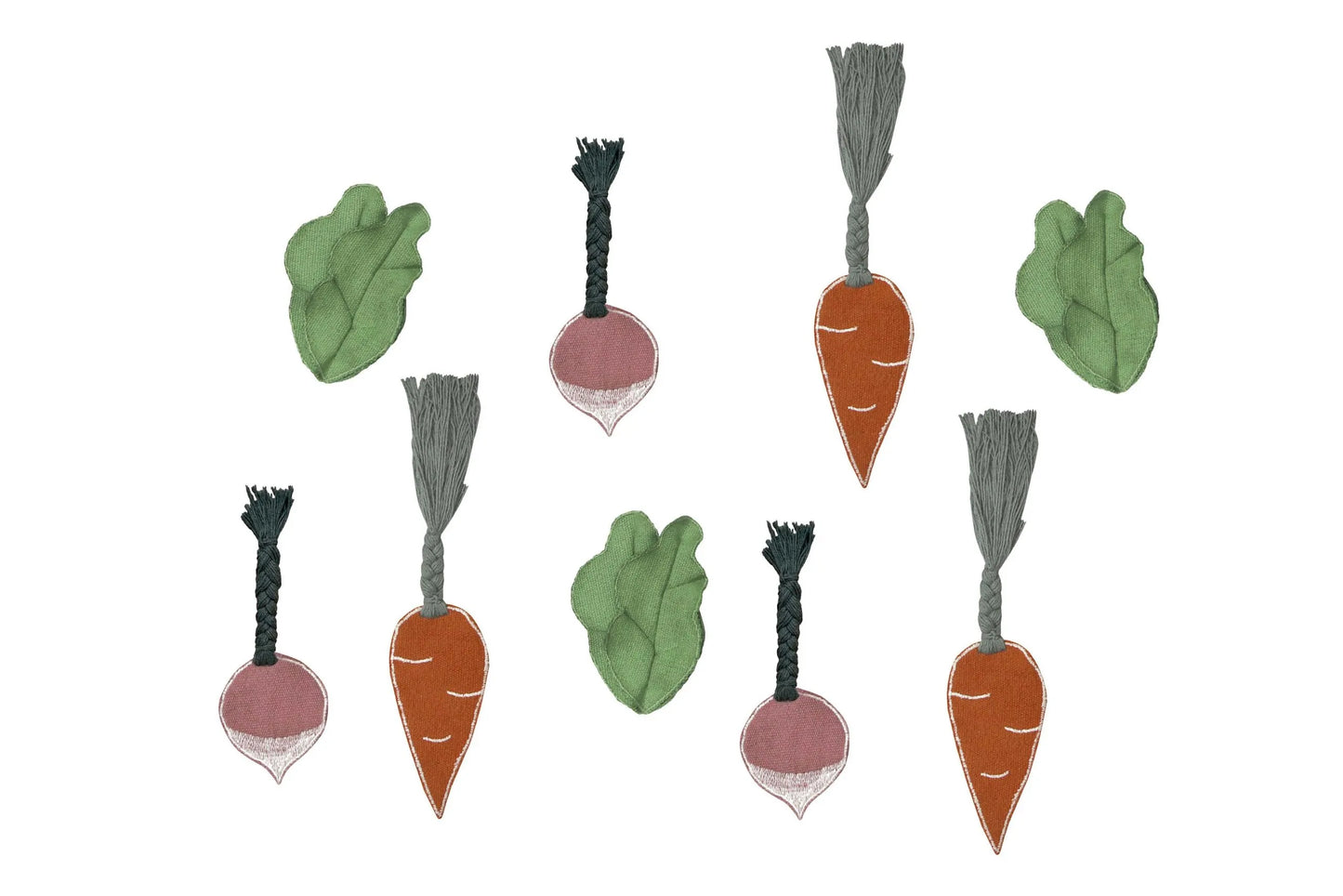 Washable play rug veggie farm