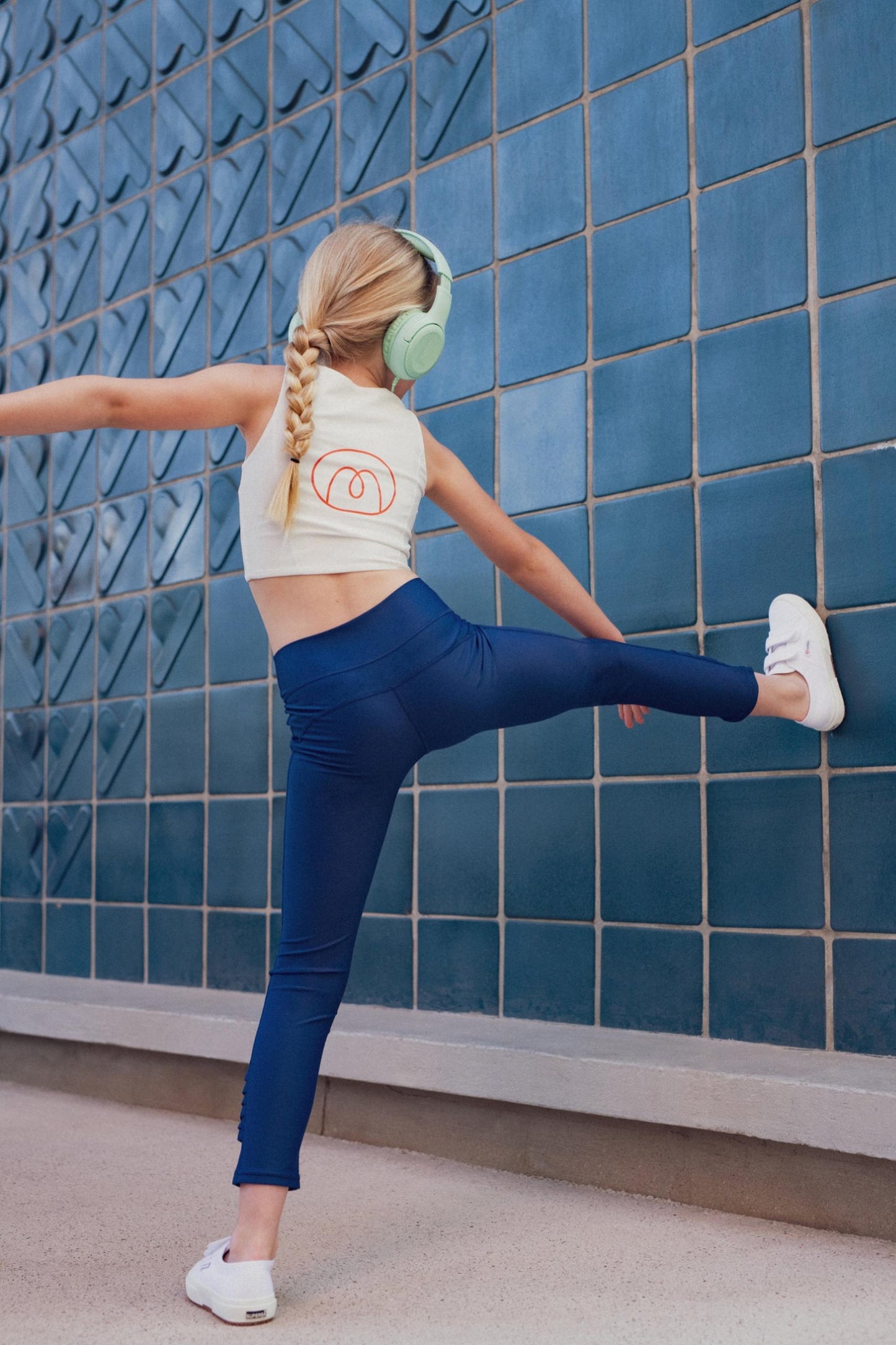 Candy sport leggings- Bold Blueberry