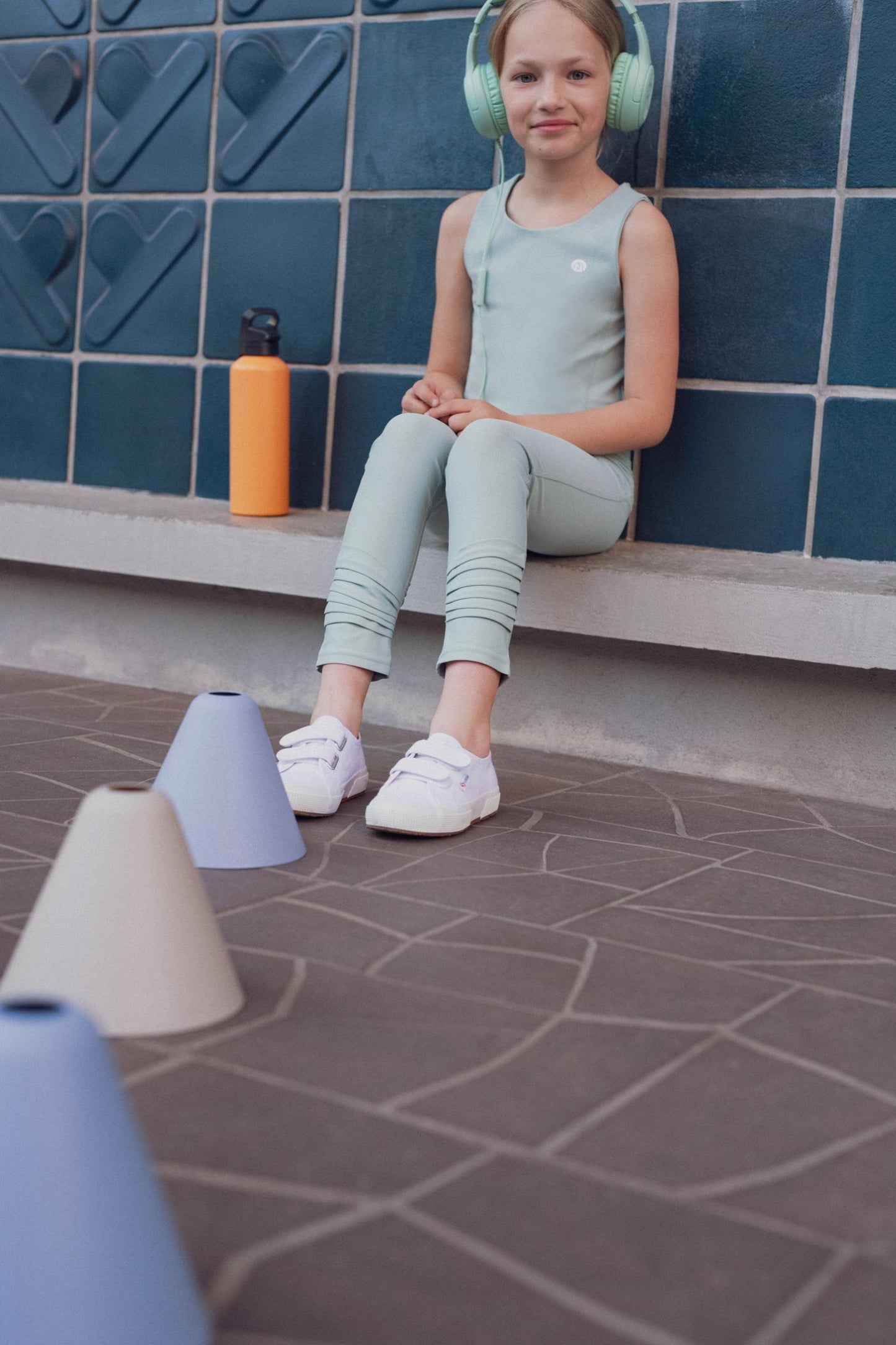 Candy sport leggings- Green Haze