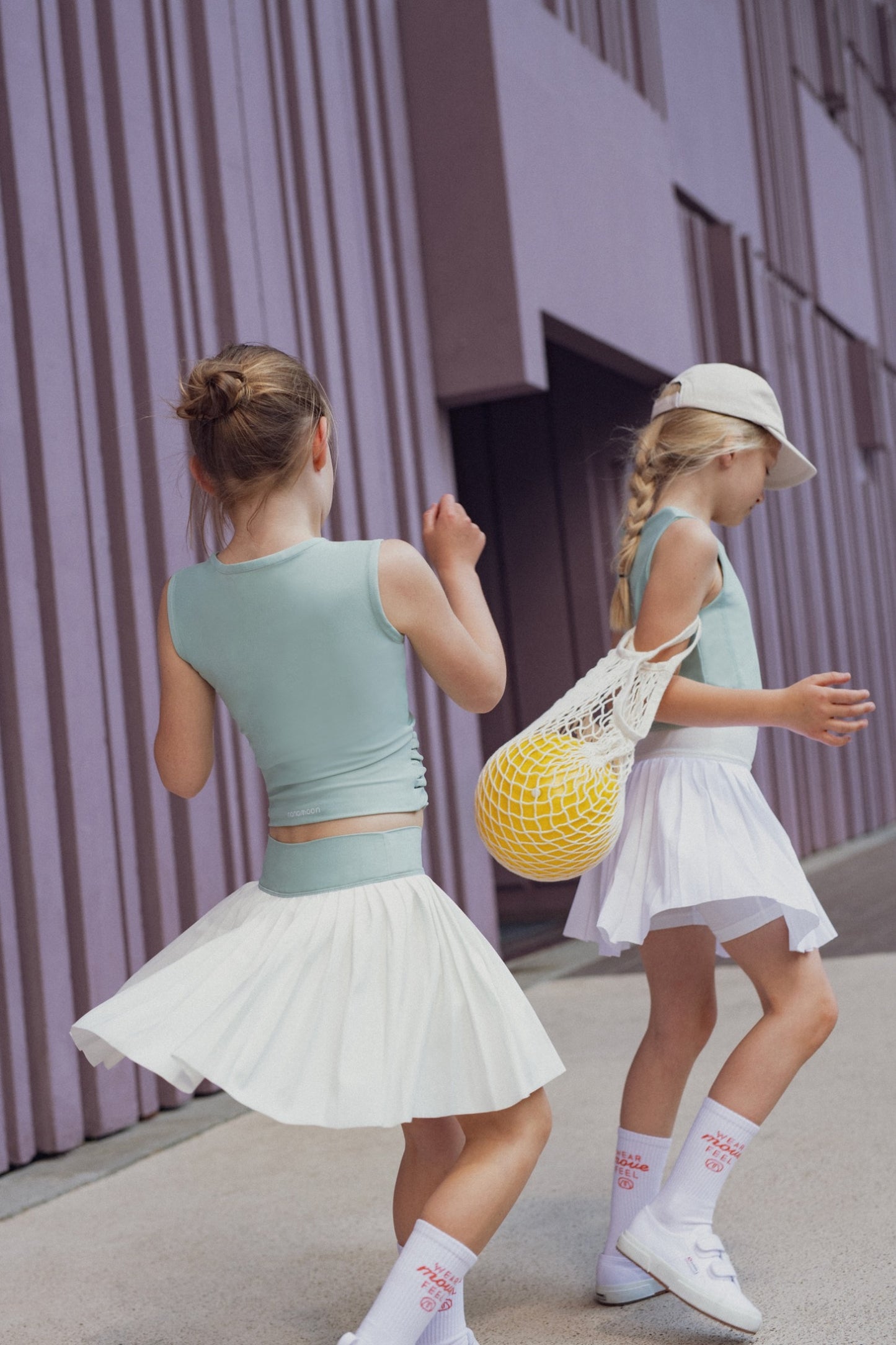 Flow sport tennis skort- Green Haze