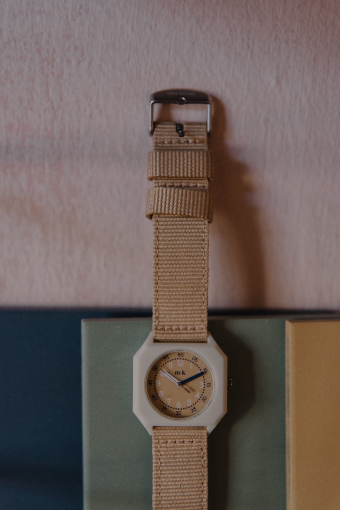 Mini Kyomo beige & white eco friendly kids watch - Sand