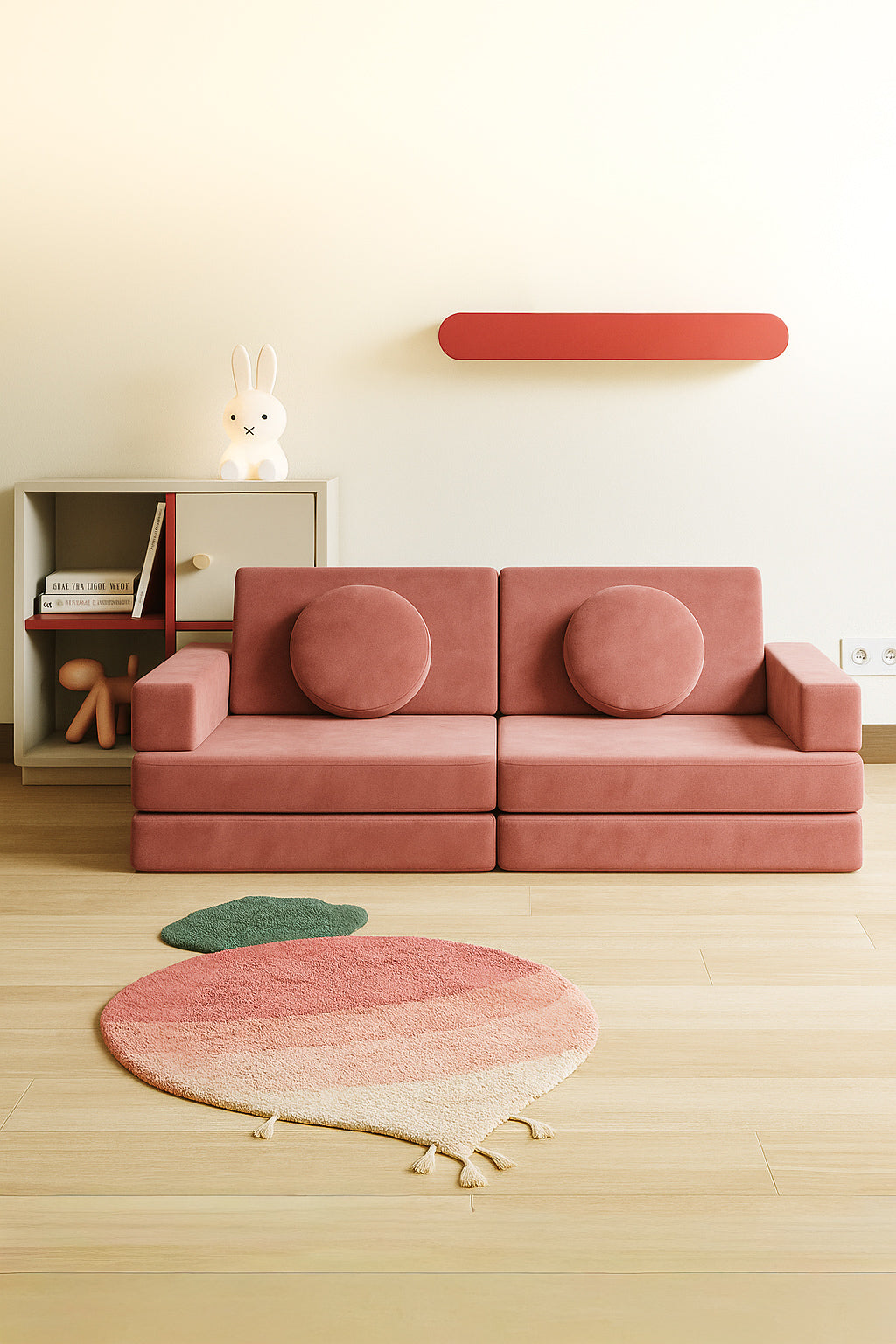Play sofa circle bundle-Dusty Rose