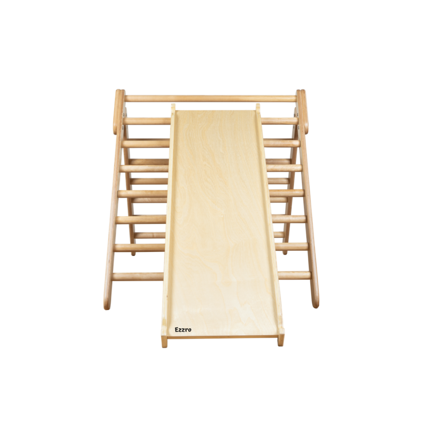 Large climbing foldable triangle with duo board- Natural