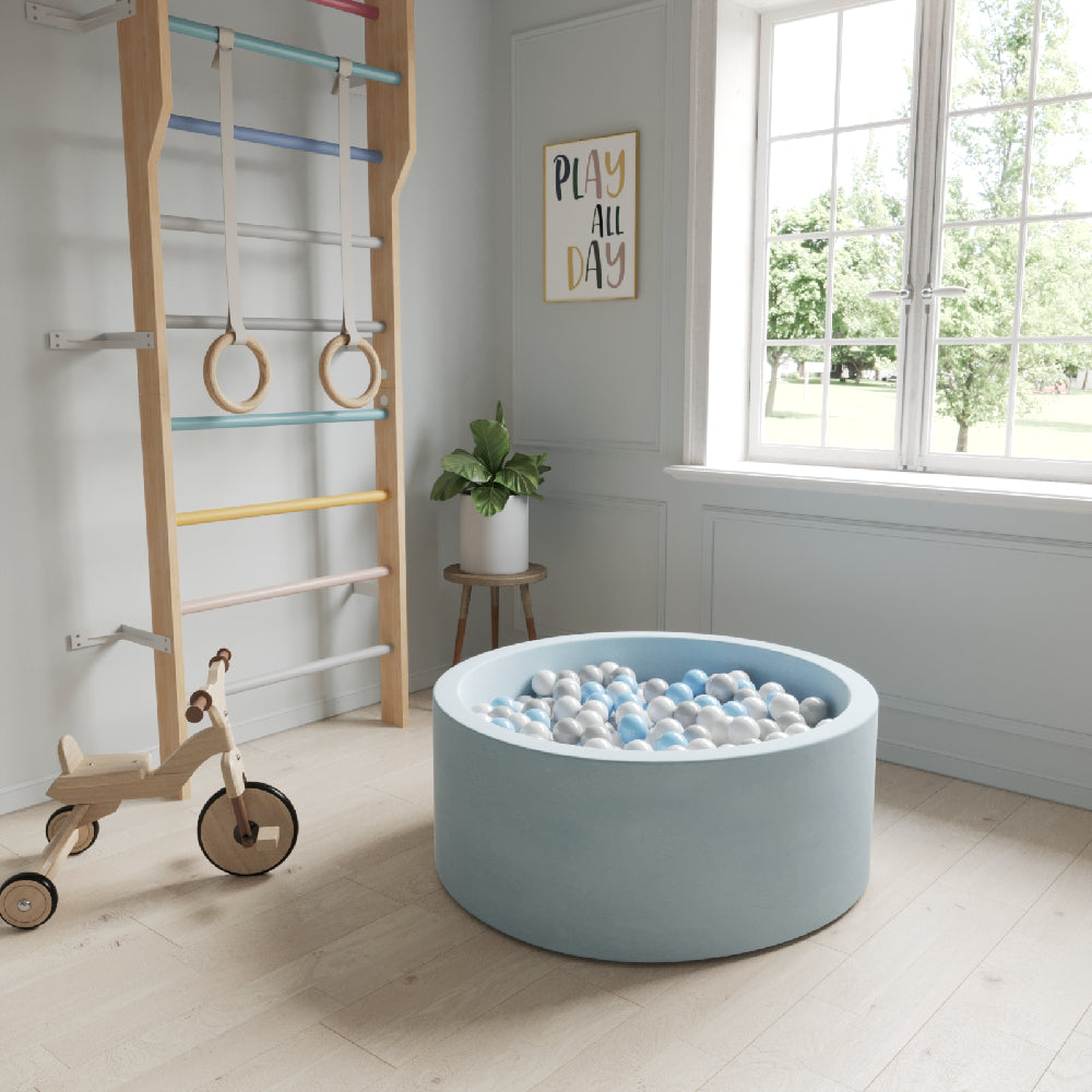 Modern Scandinavian wooden ladder gym- Multicolour