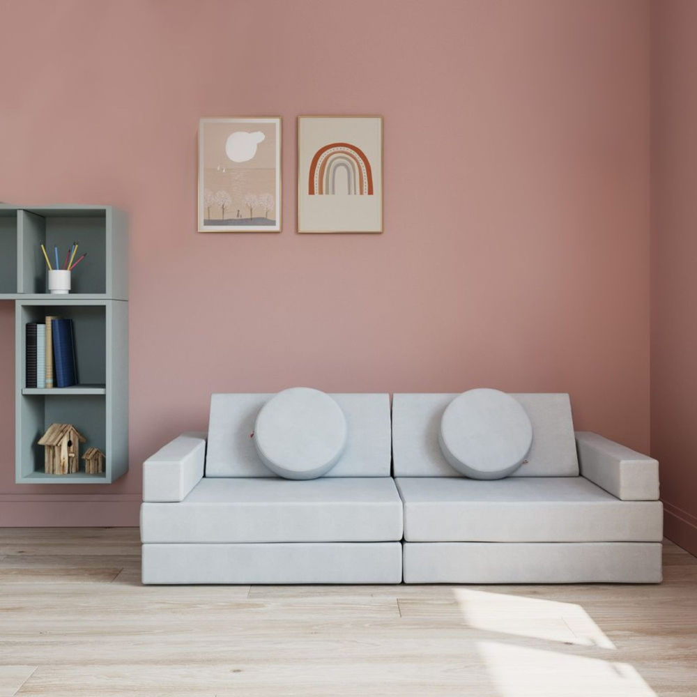 Play sofa circle bundle-Light grey