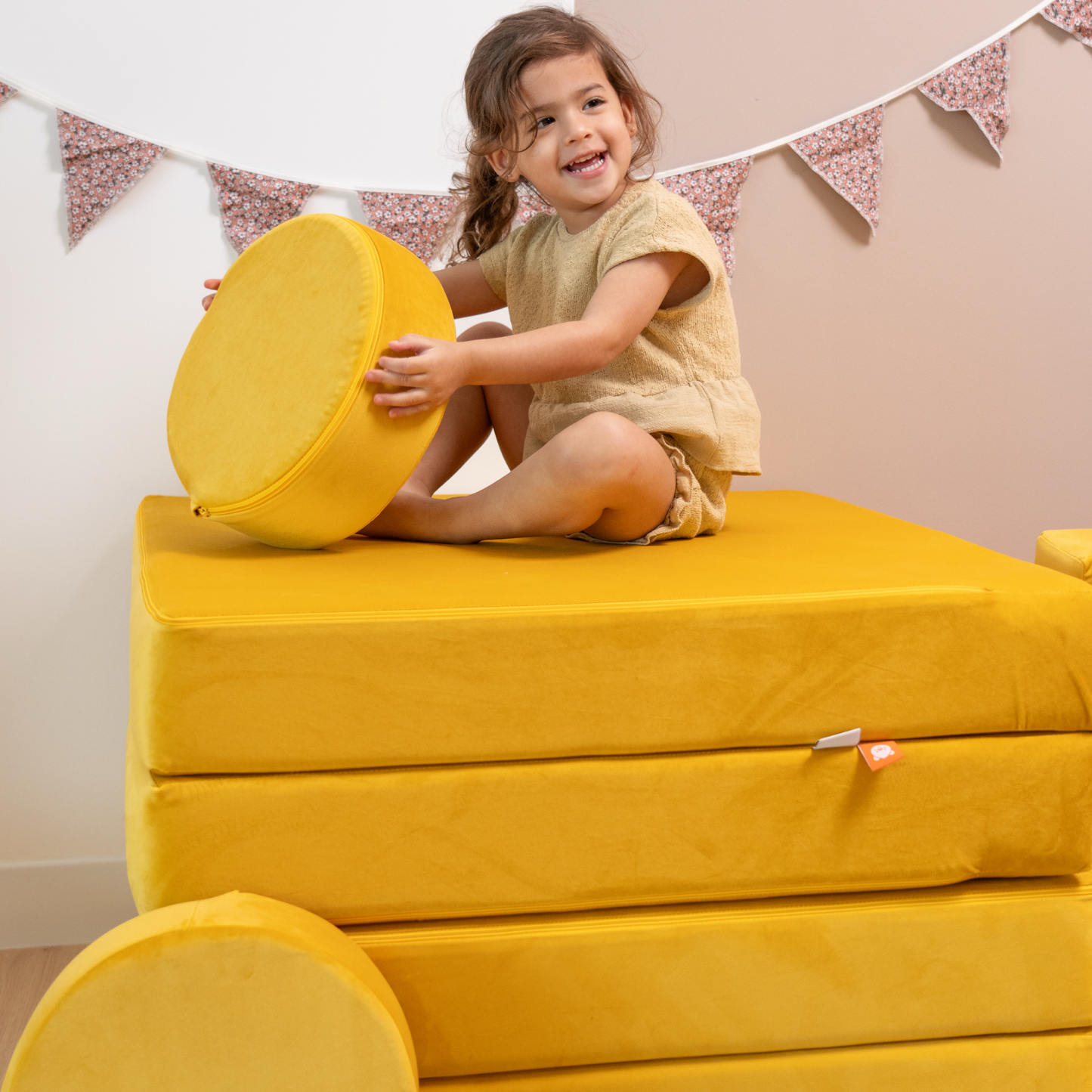 Play sofa circle bundle- Yellow