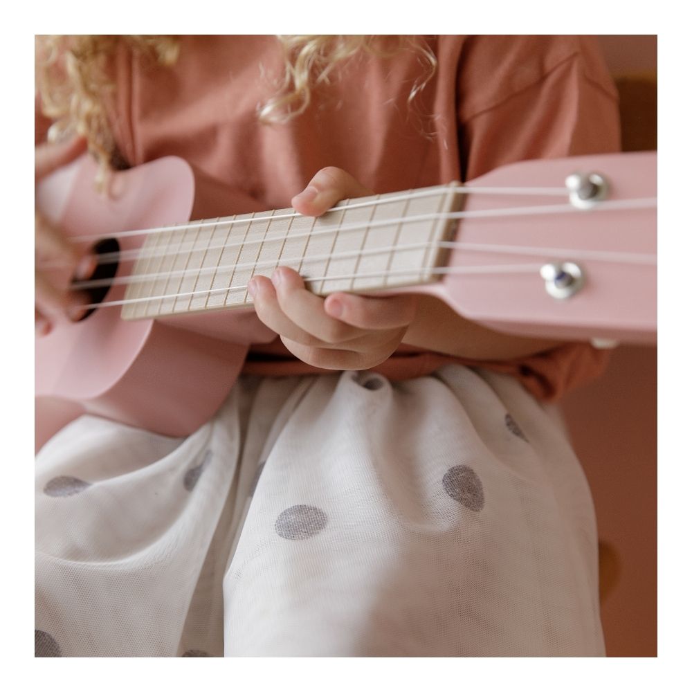 Wooden kids guitar-Pink