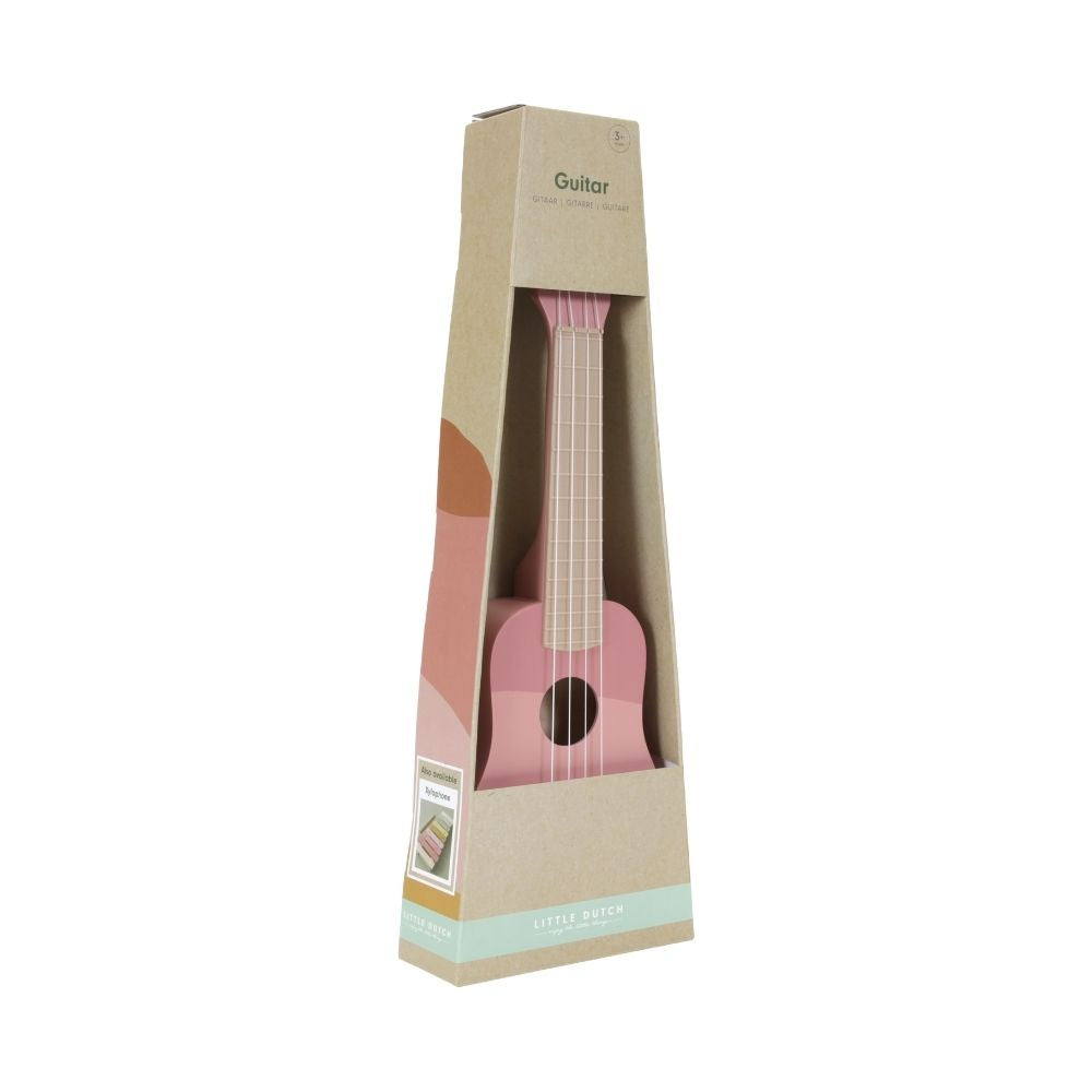 Wooden kids guitar-Pink
