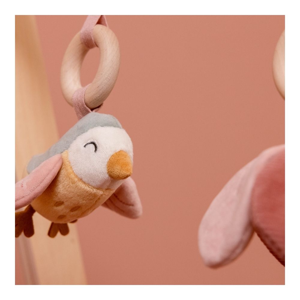 Wooden baby gym flowers + butterflies