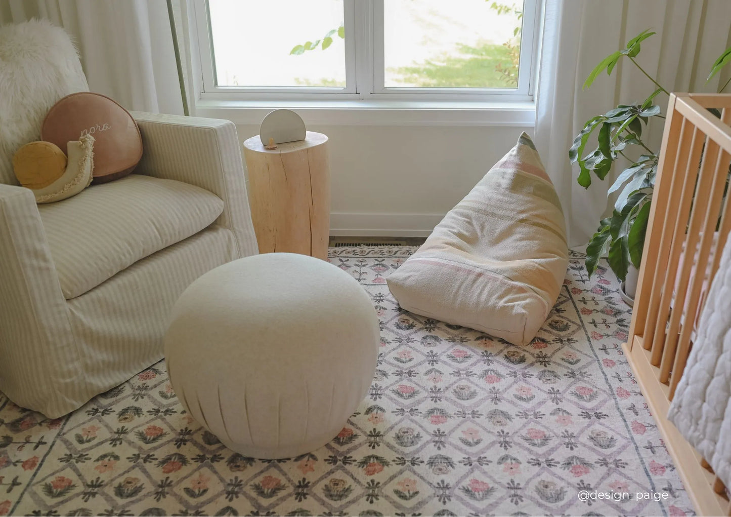 Pouf Cleo-Multi stripes