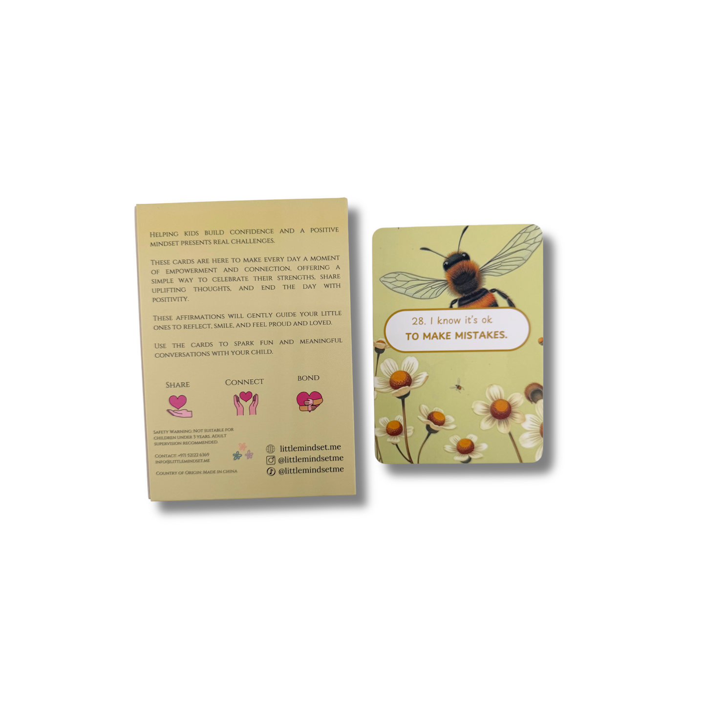 Positive affirmation flashcards set
