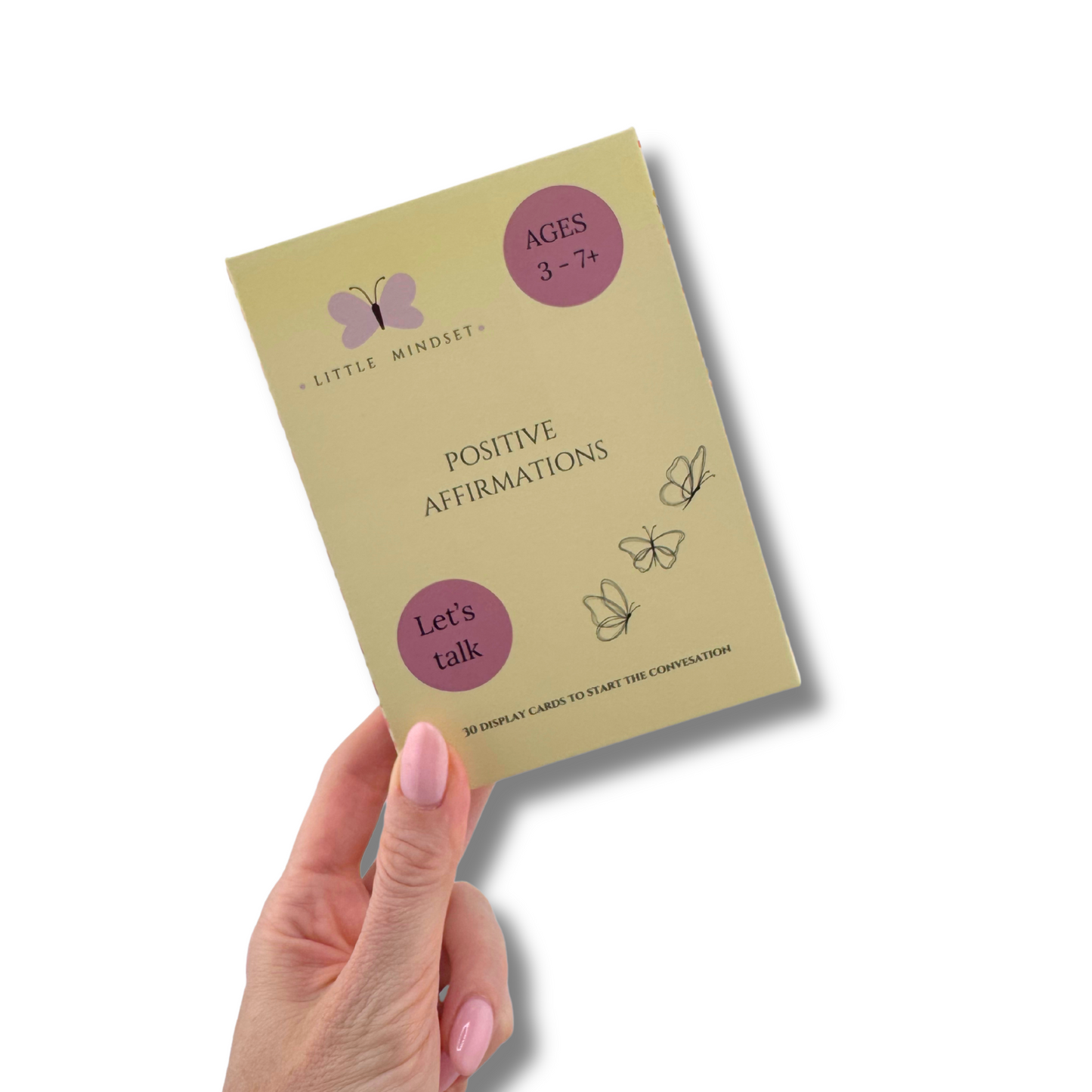Positive affirmation flashcards set