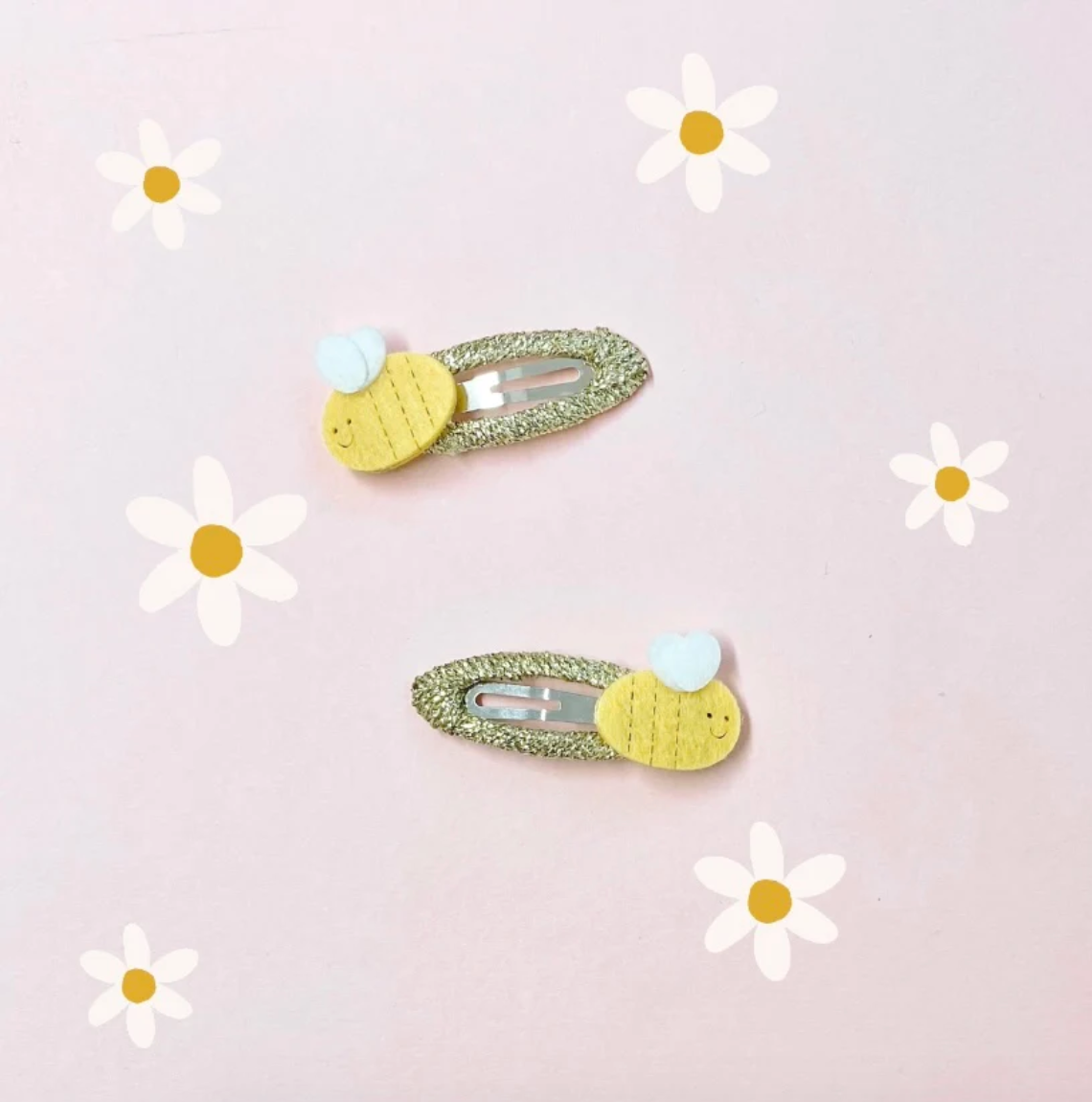 Bertie bee hairclips