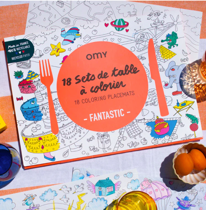 Fantastic colouring placemats