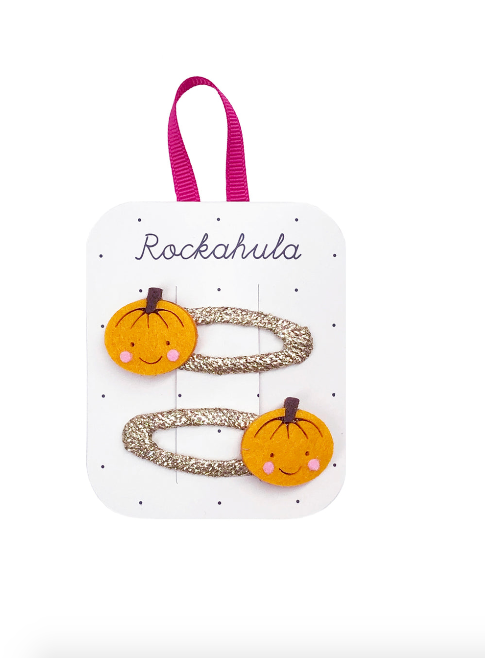 Halloween little pumpkin hairclips
