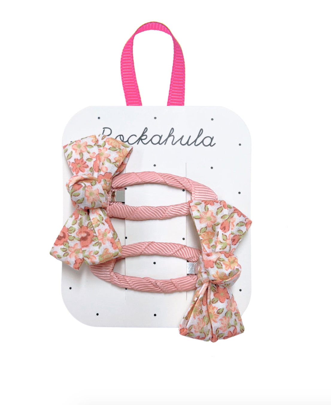 Margot floral twisty bow hairclips