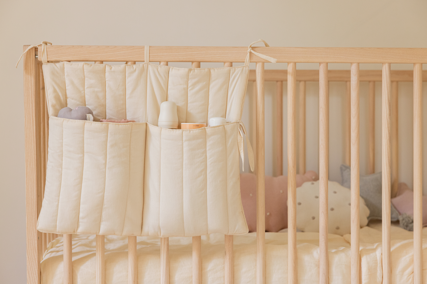 Crib pocket hanger storage- Natural